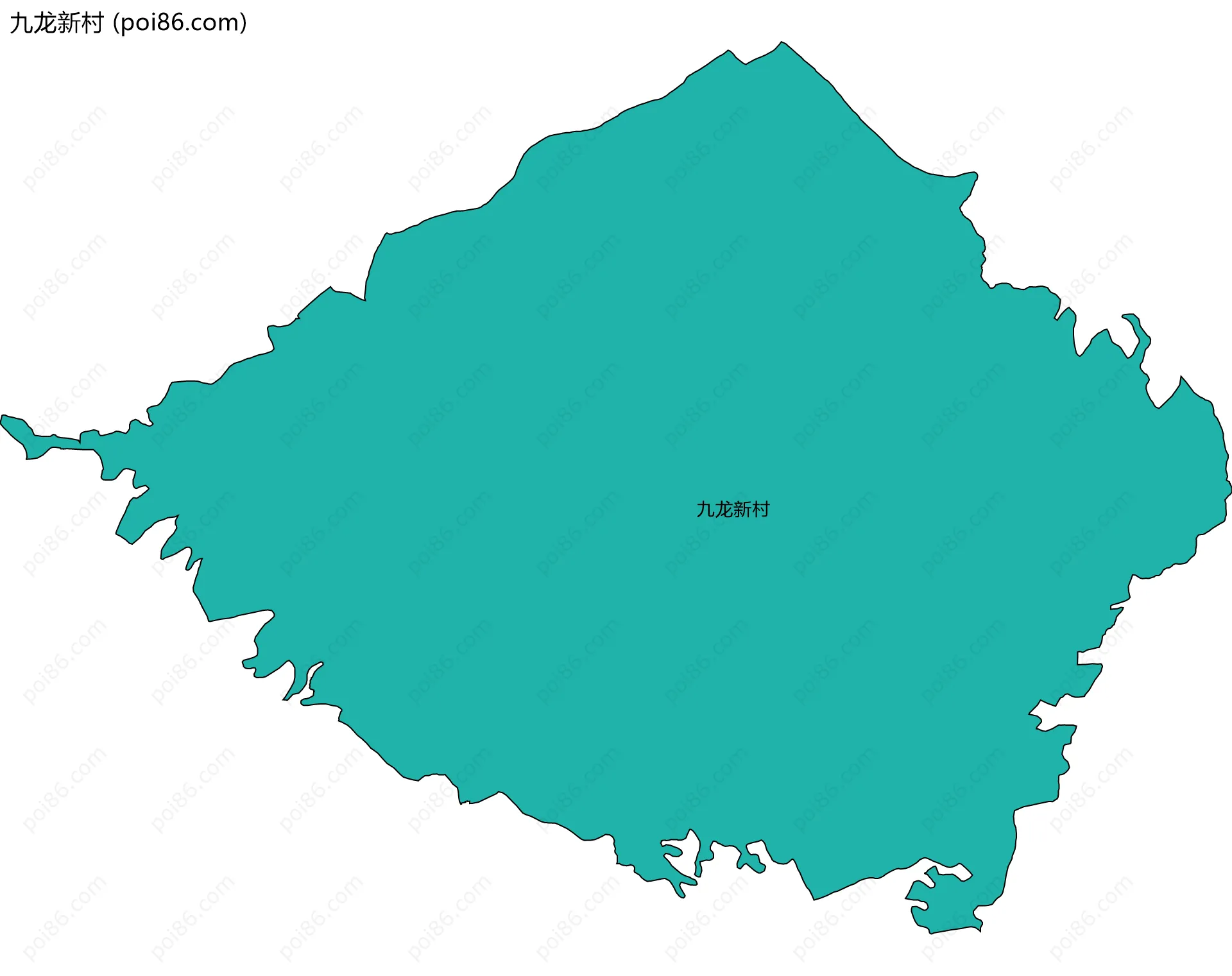 九龙新村边界地图
