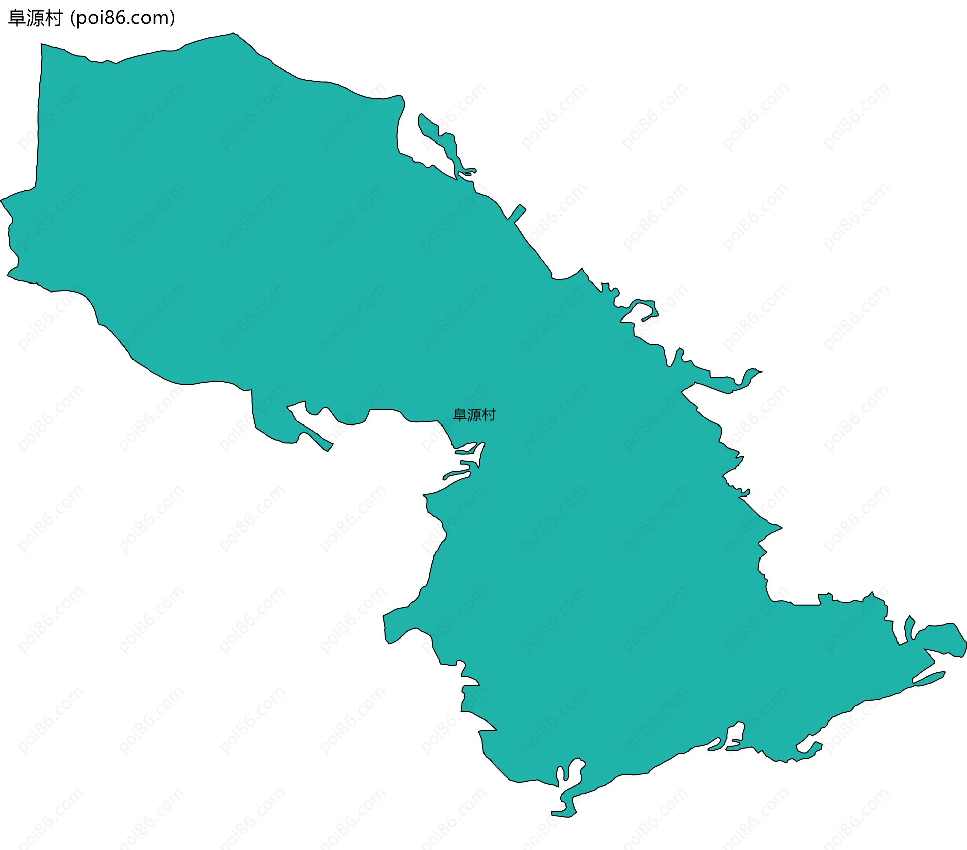 阜源村边界地图