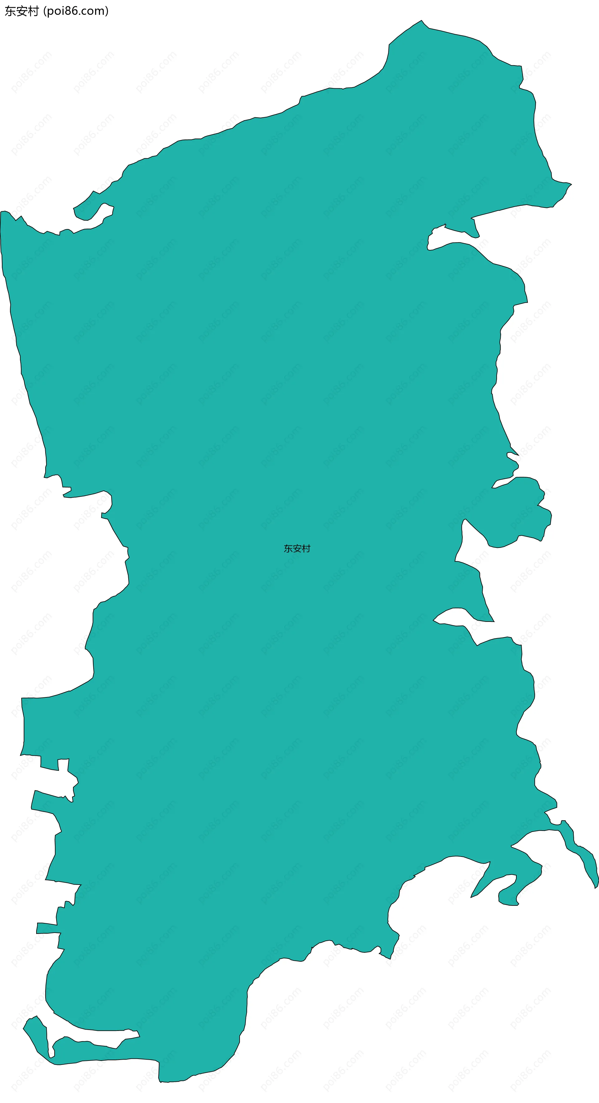 东安村边界地图