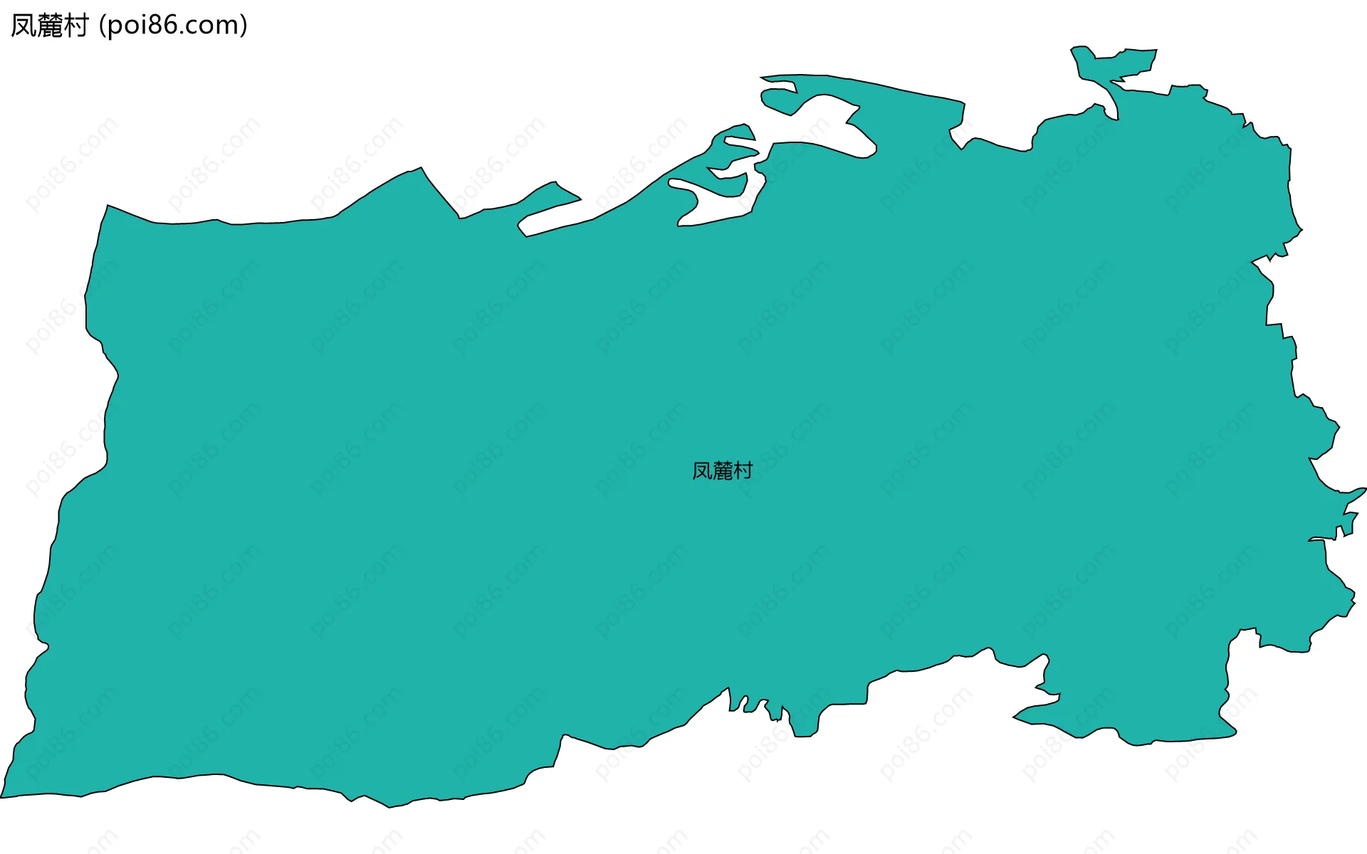 凤麓村边界地图