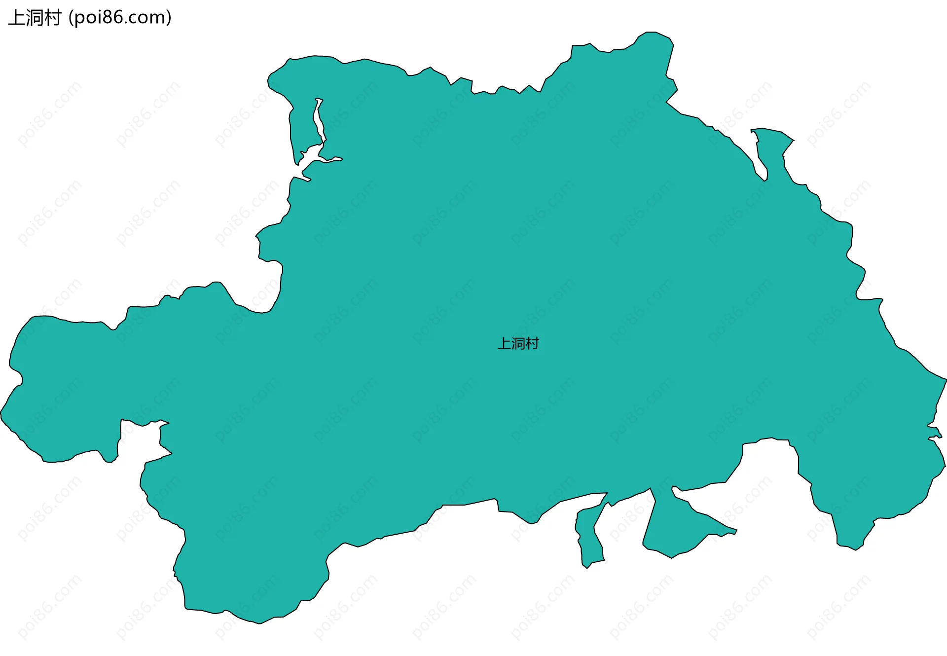 上洞村边界地图