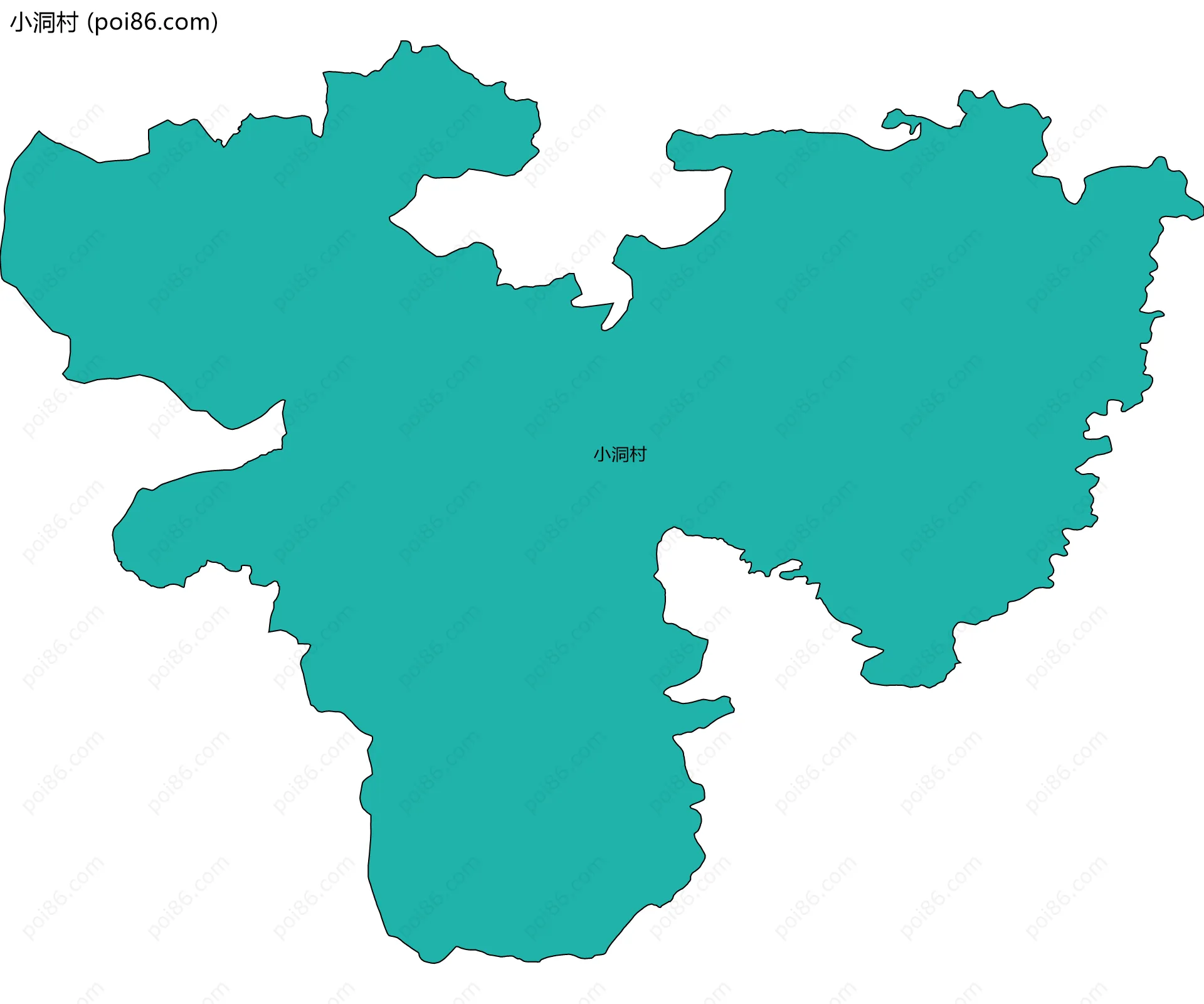 小洞村边界地图