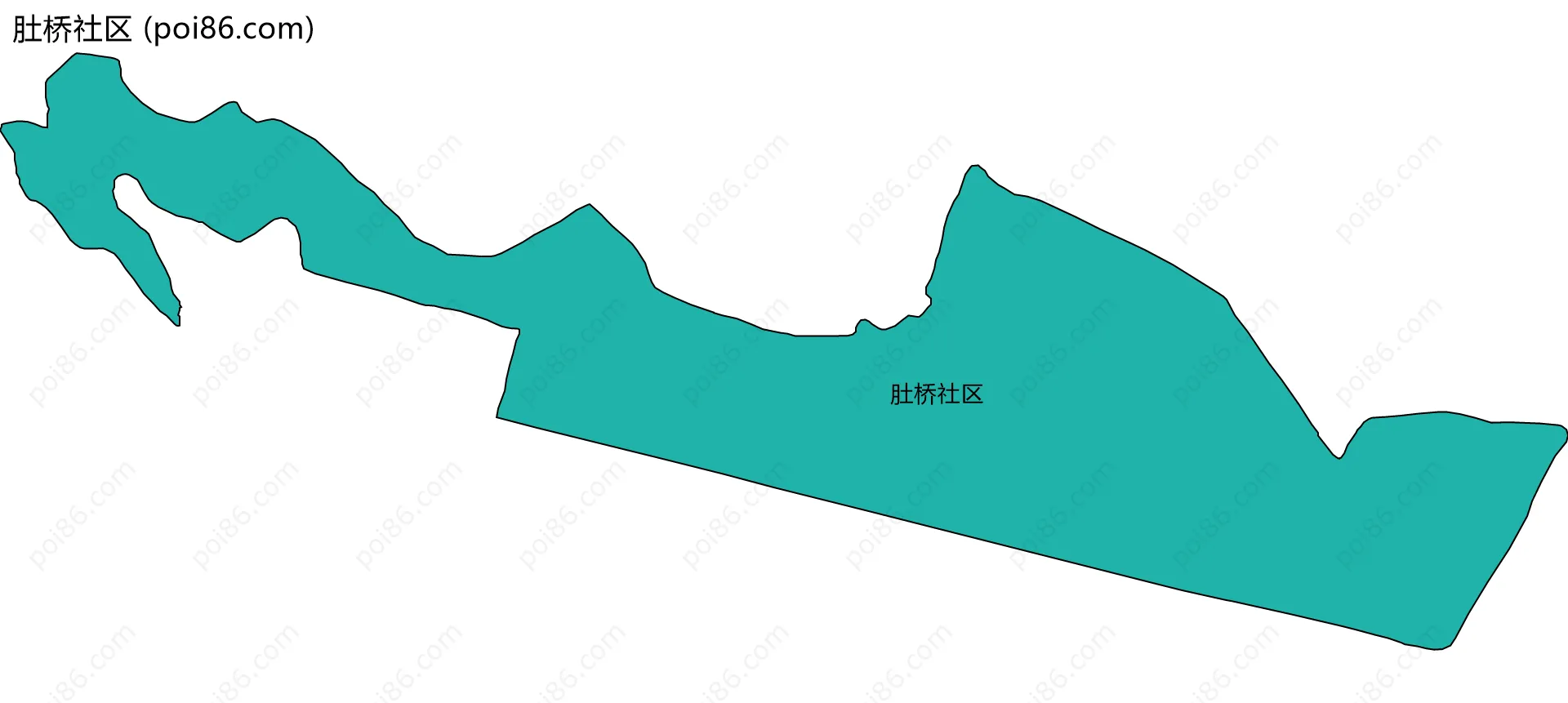 肚桥社区边界地图