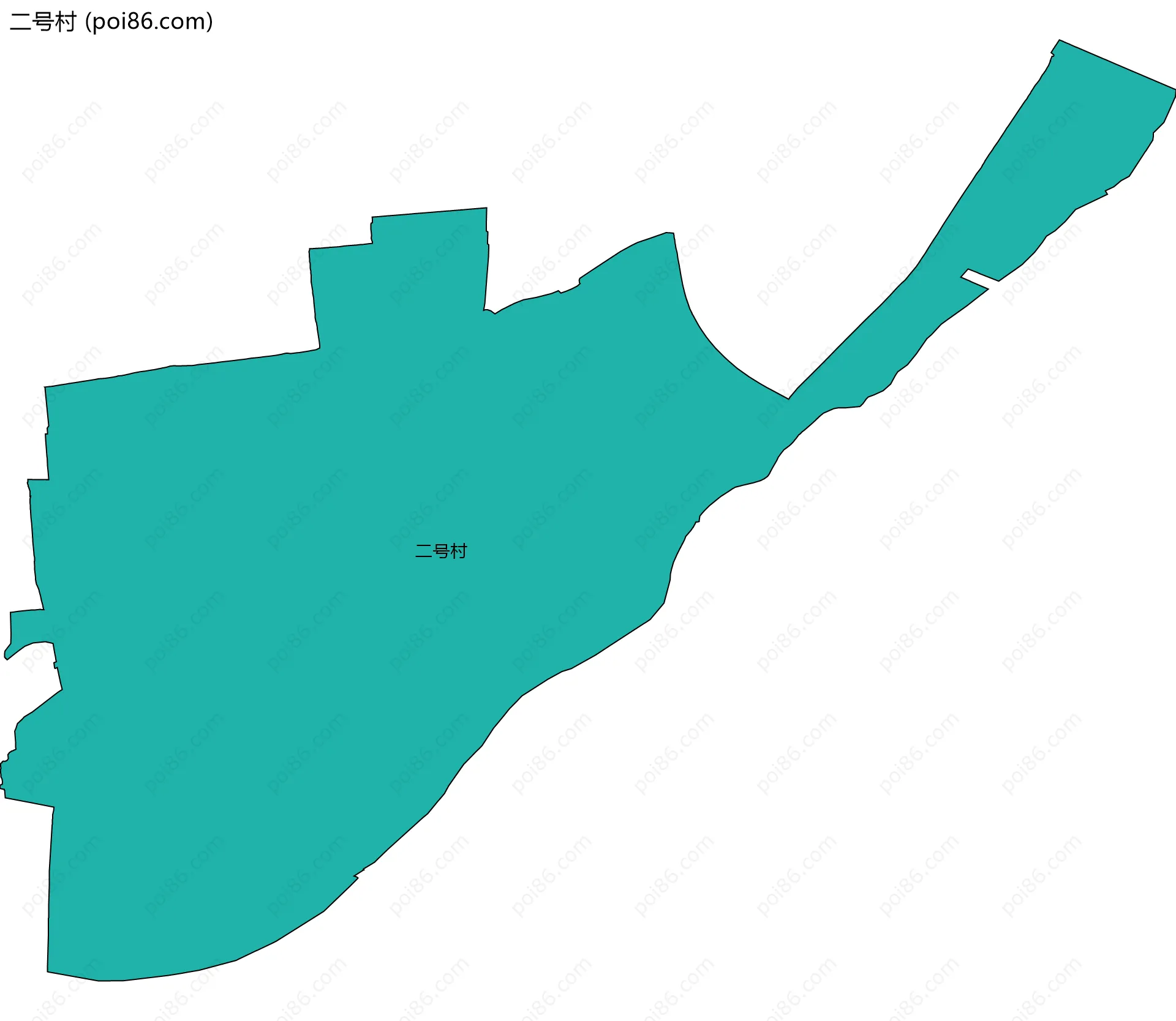 二号村边界地图