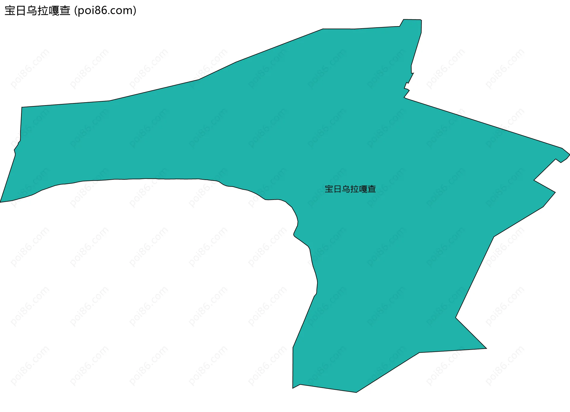 宝日乌拉嘎查边界地图