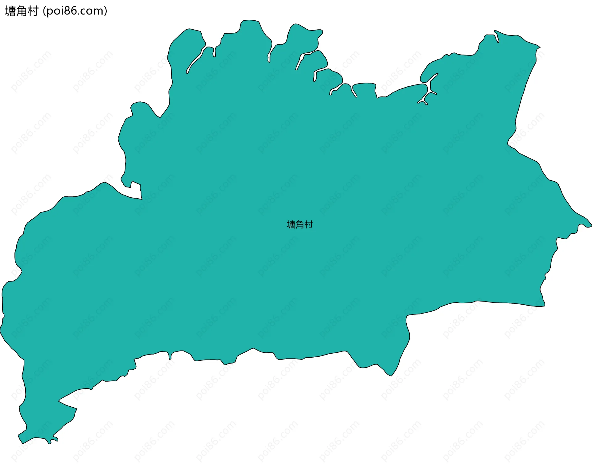 塘角村边界地图