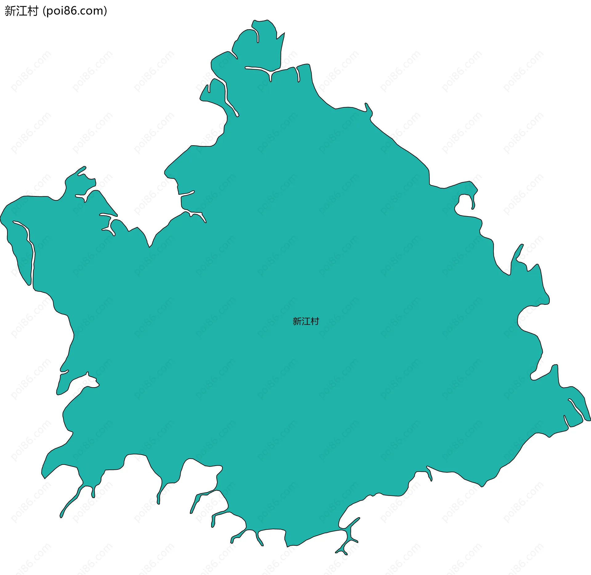 新江村边界地图