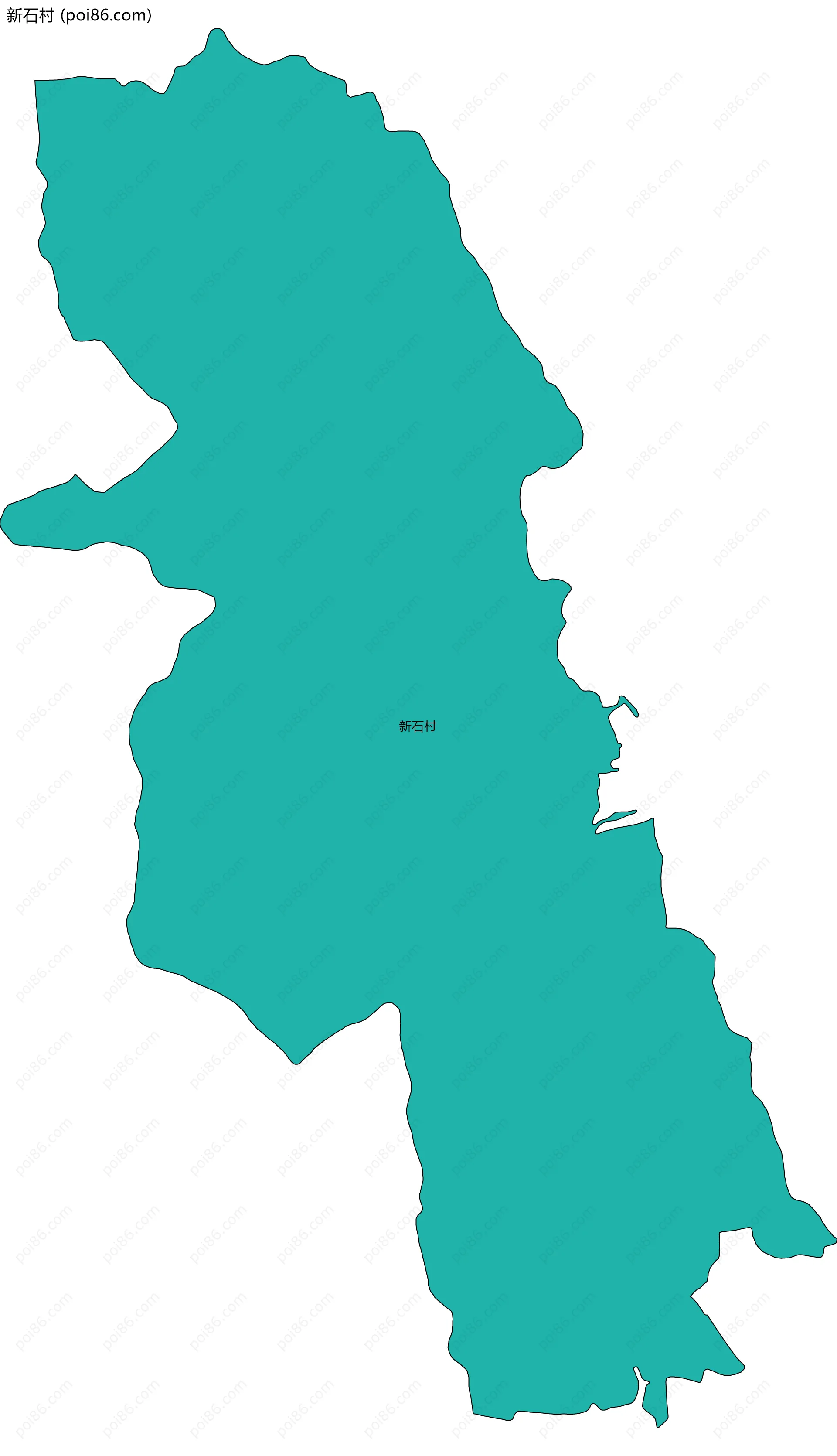 新石村边界地图