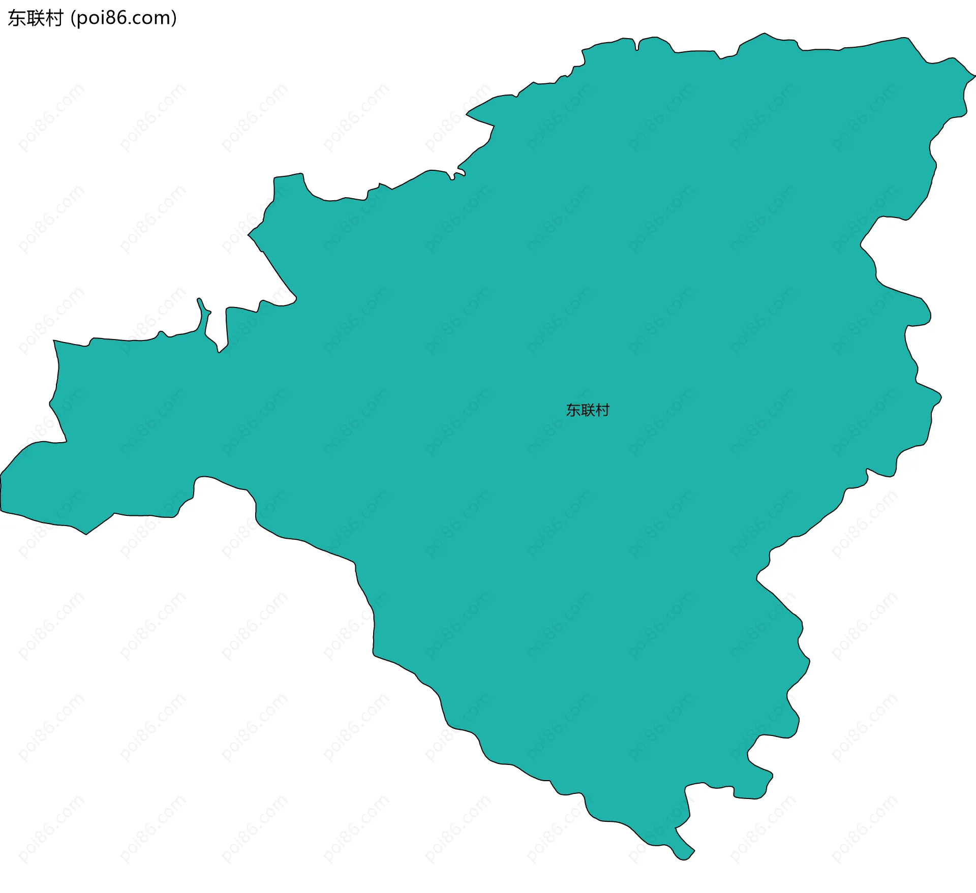 东联村边界地图
