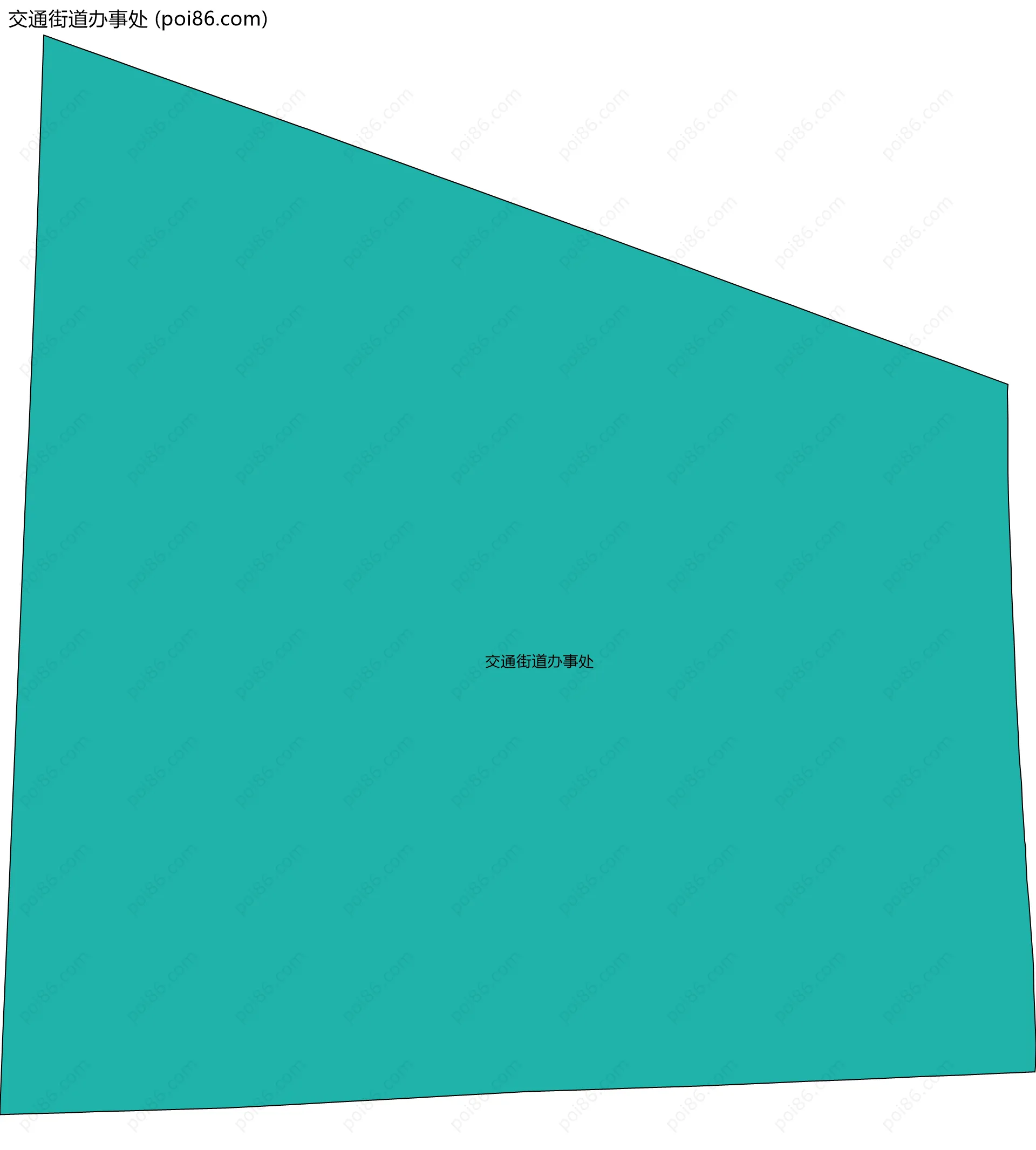 交通街道办事处边界地图