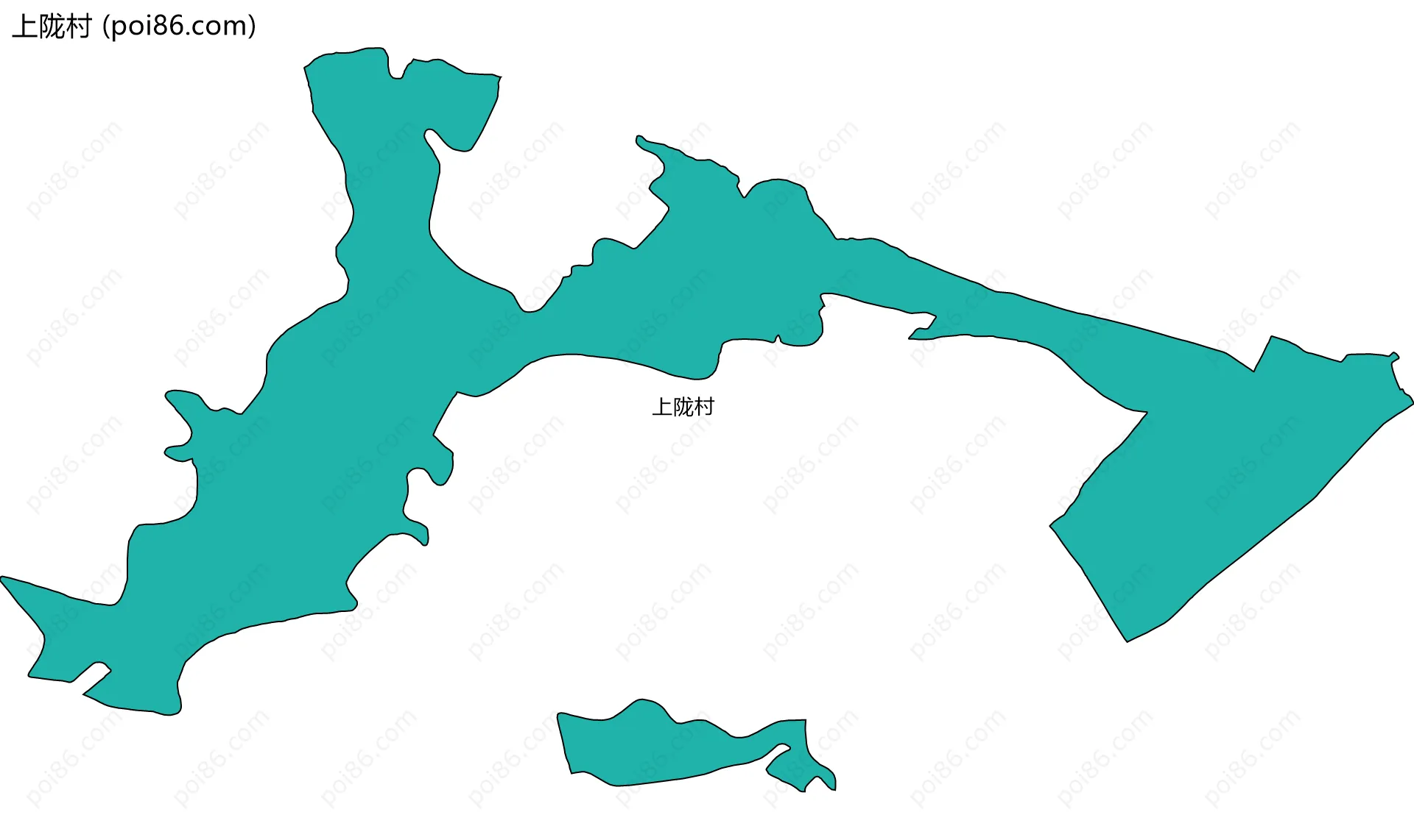 上陇村边界地图