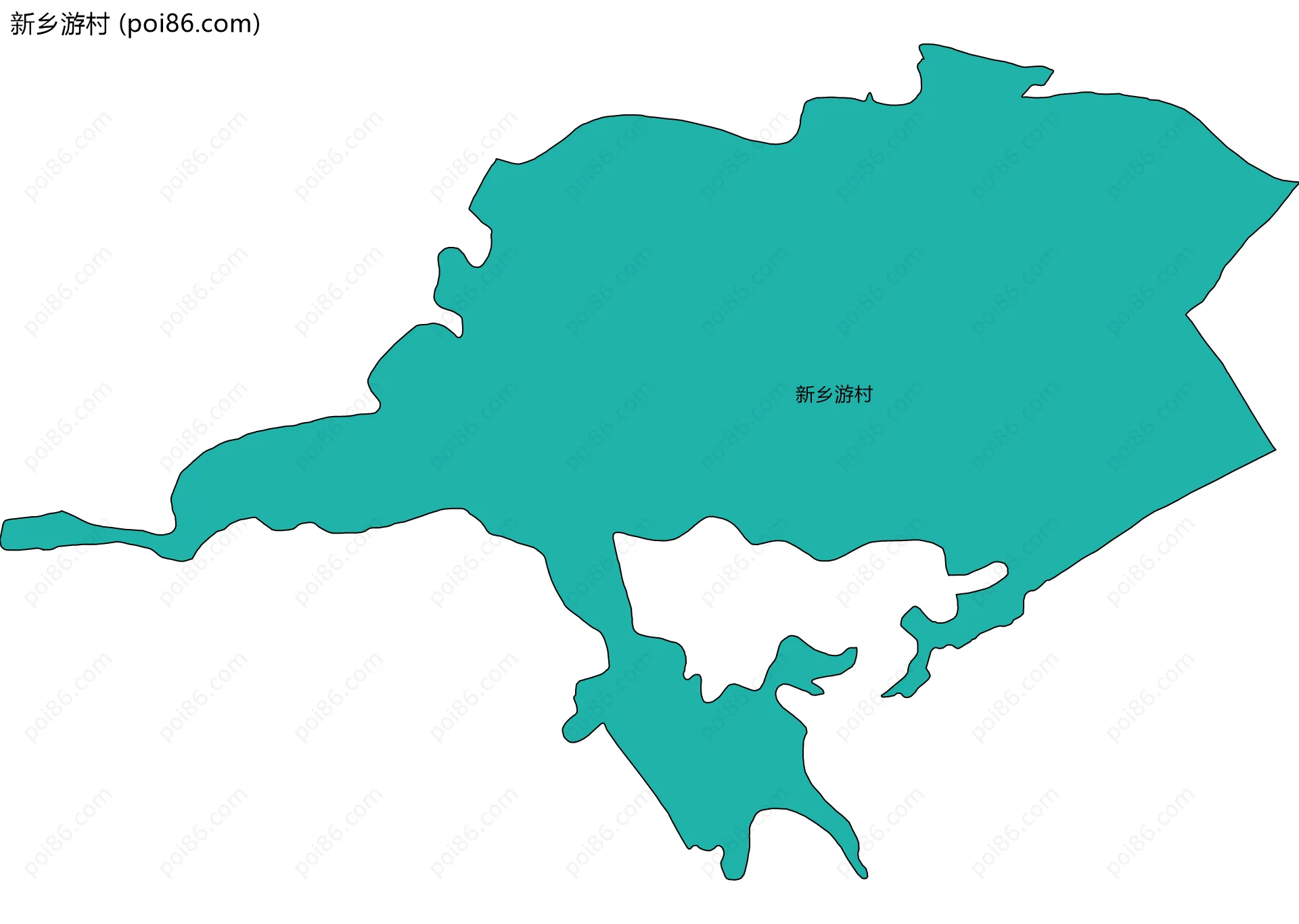 新乡游村边界地图