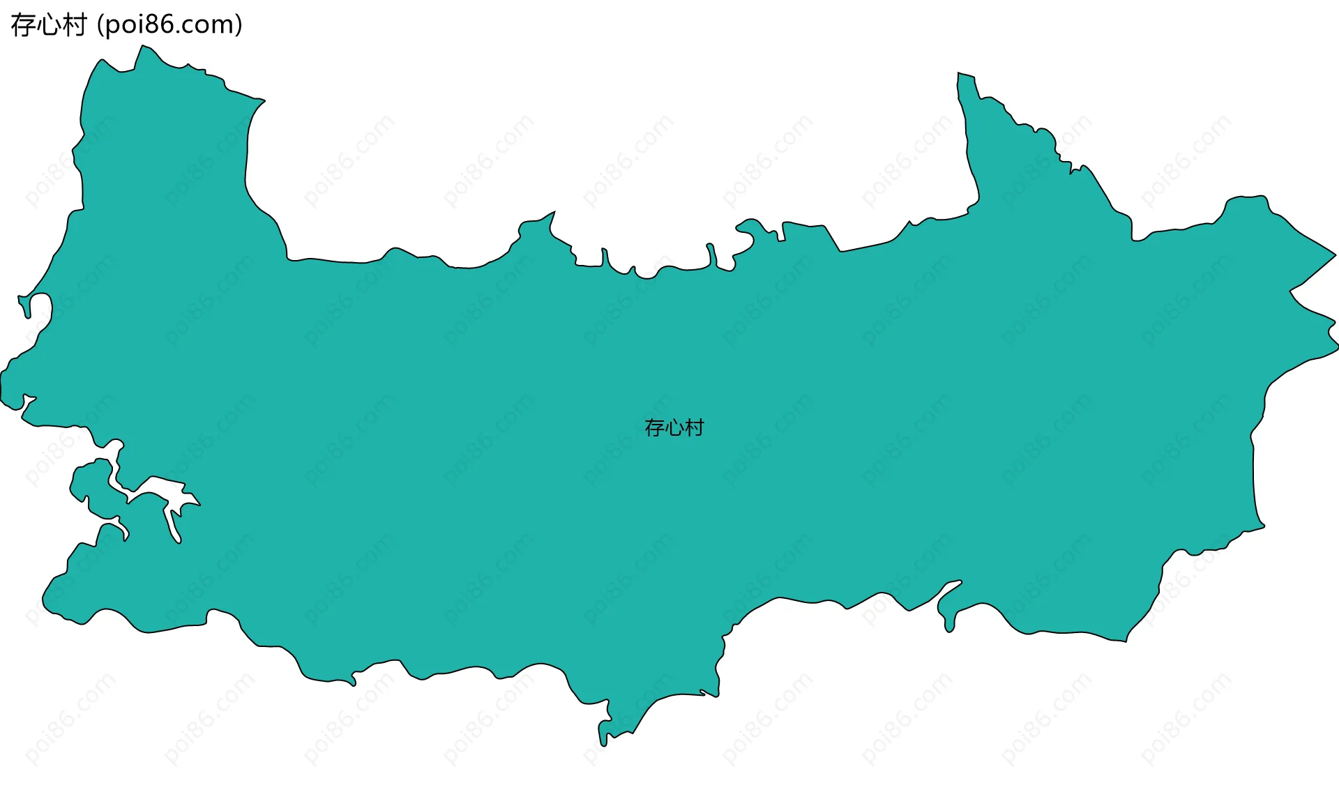 存心村边界地图