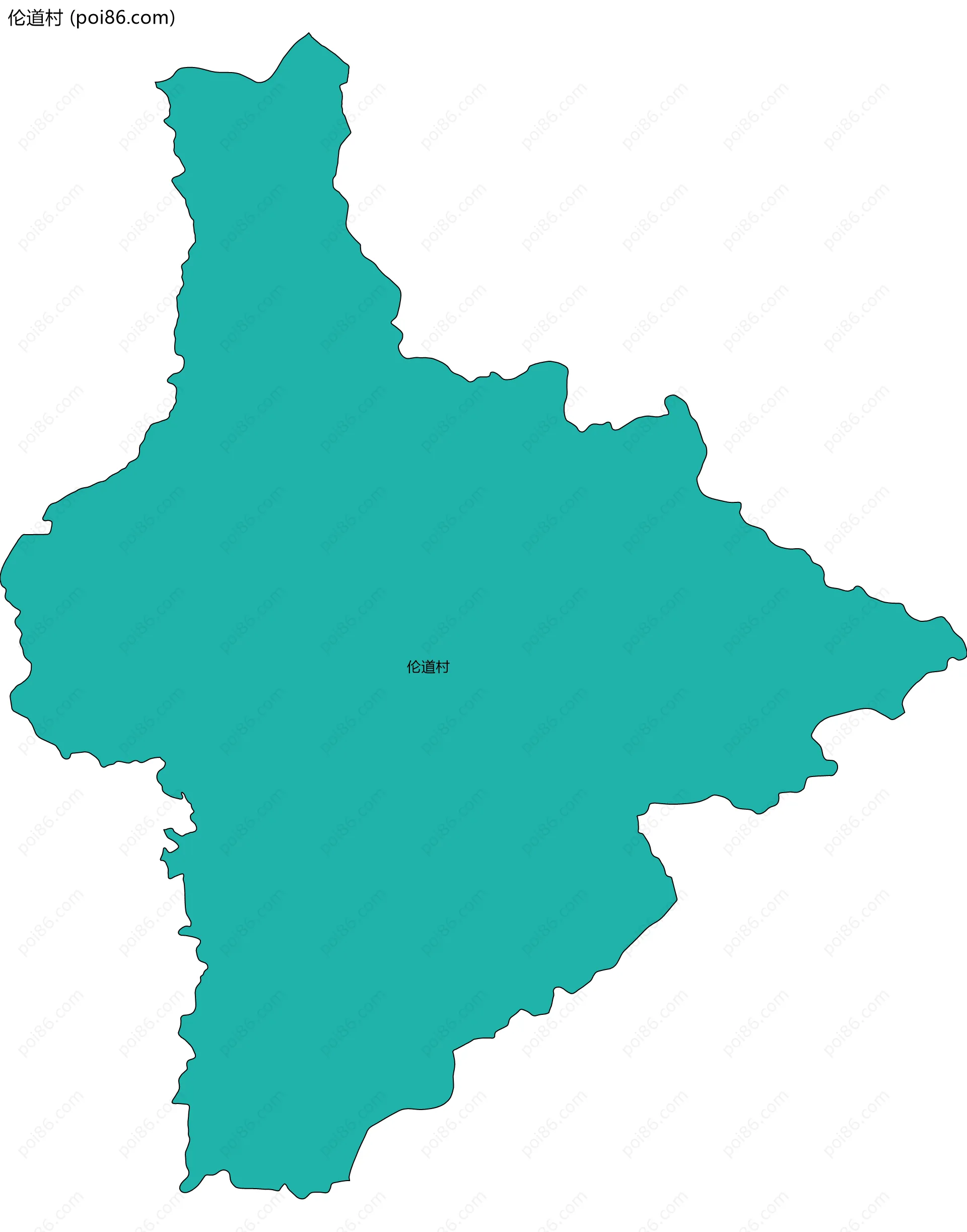 伦道村边界地图