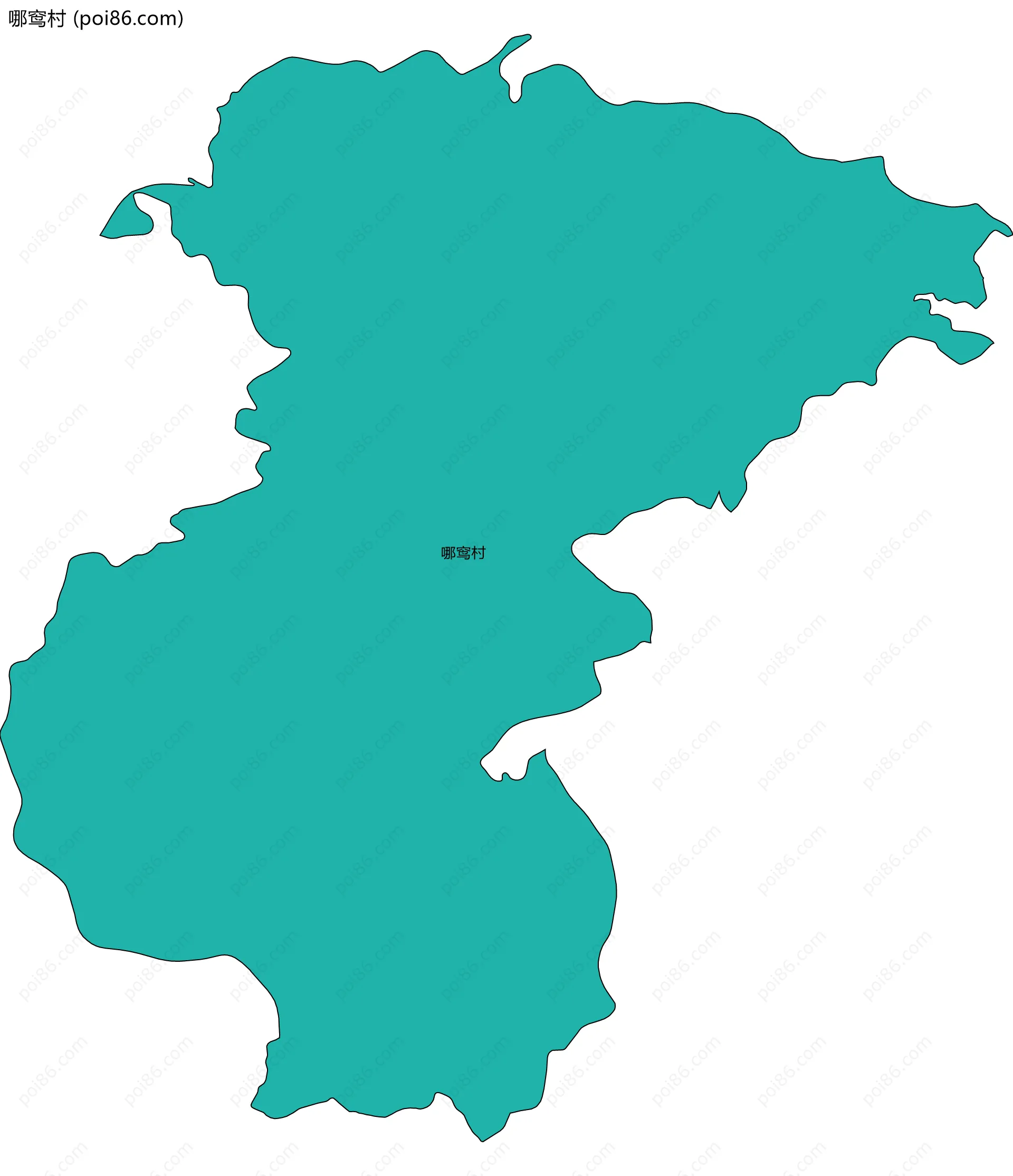 哪窎村边界地图