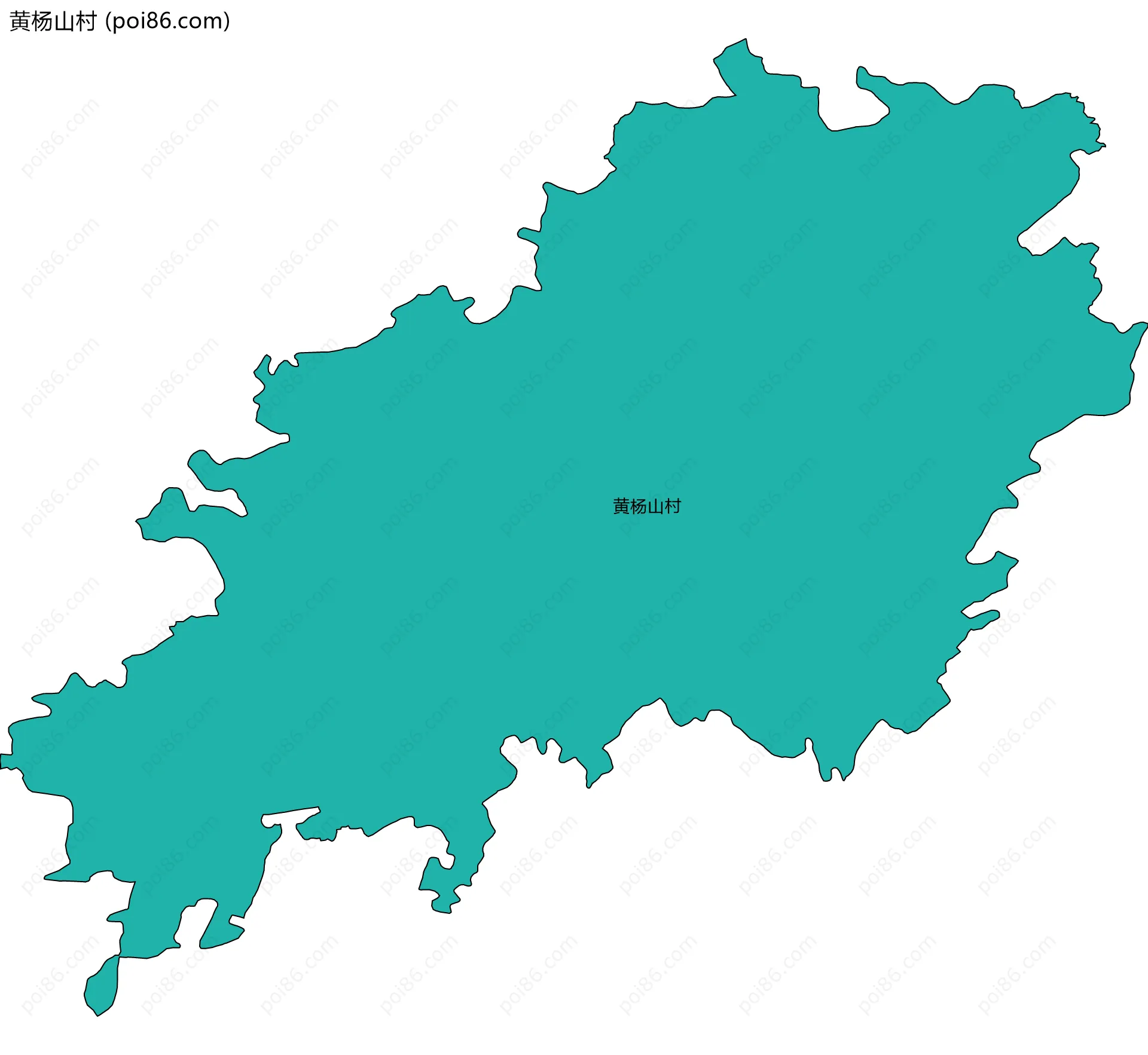 黄杨山村边界地图