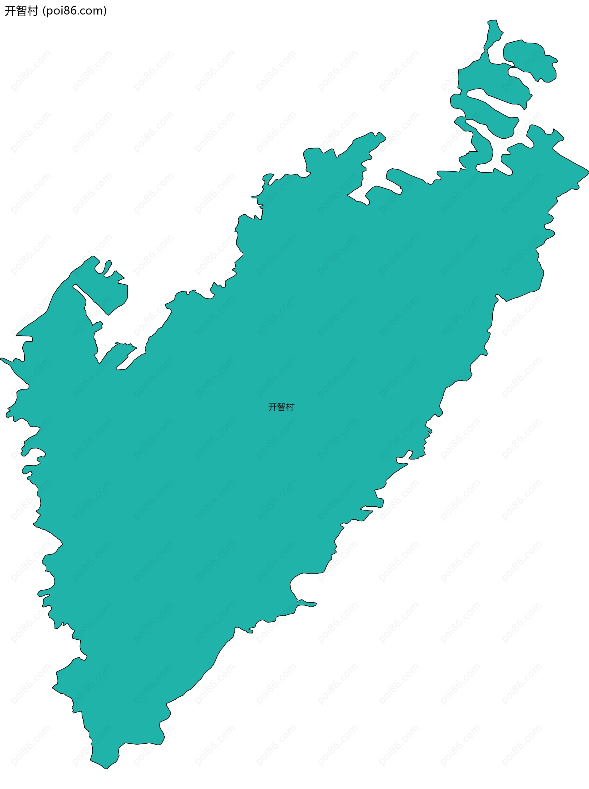 开智村边界地图