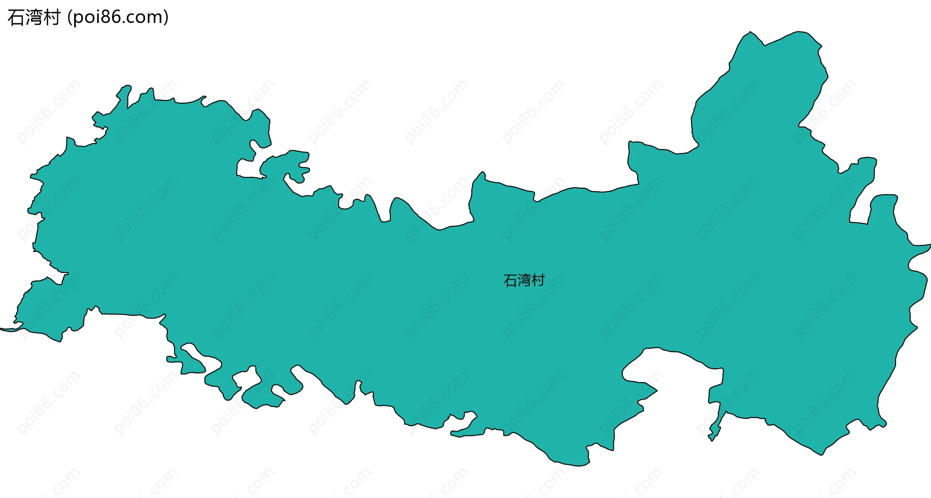 石湾村边界地图