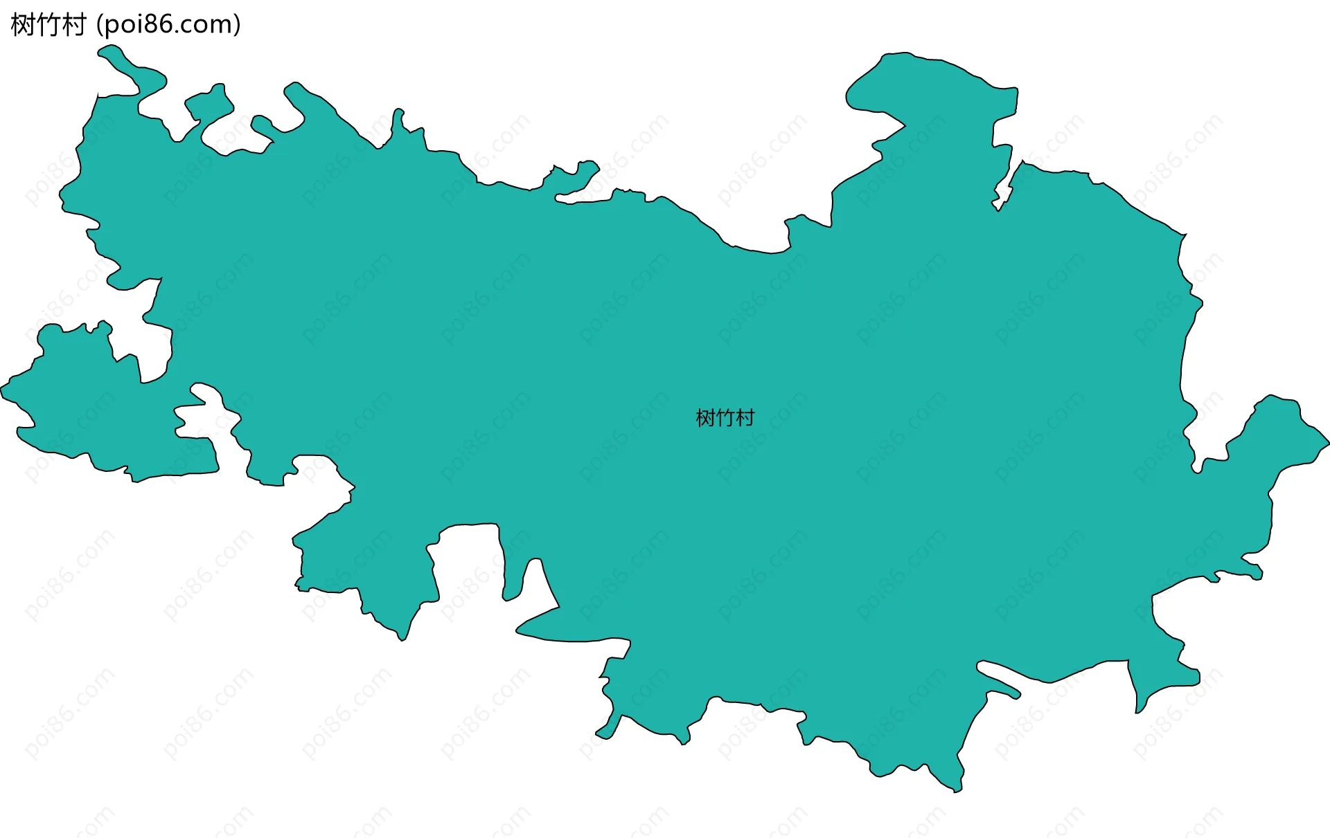 树竹村边界地图