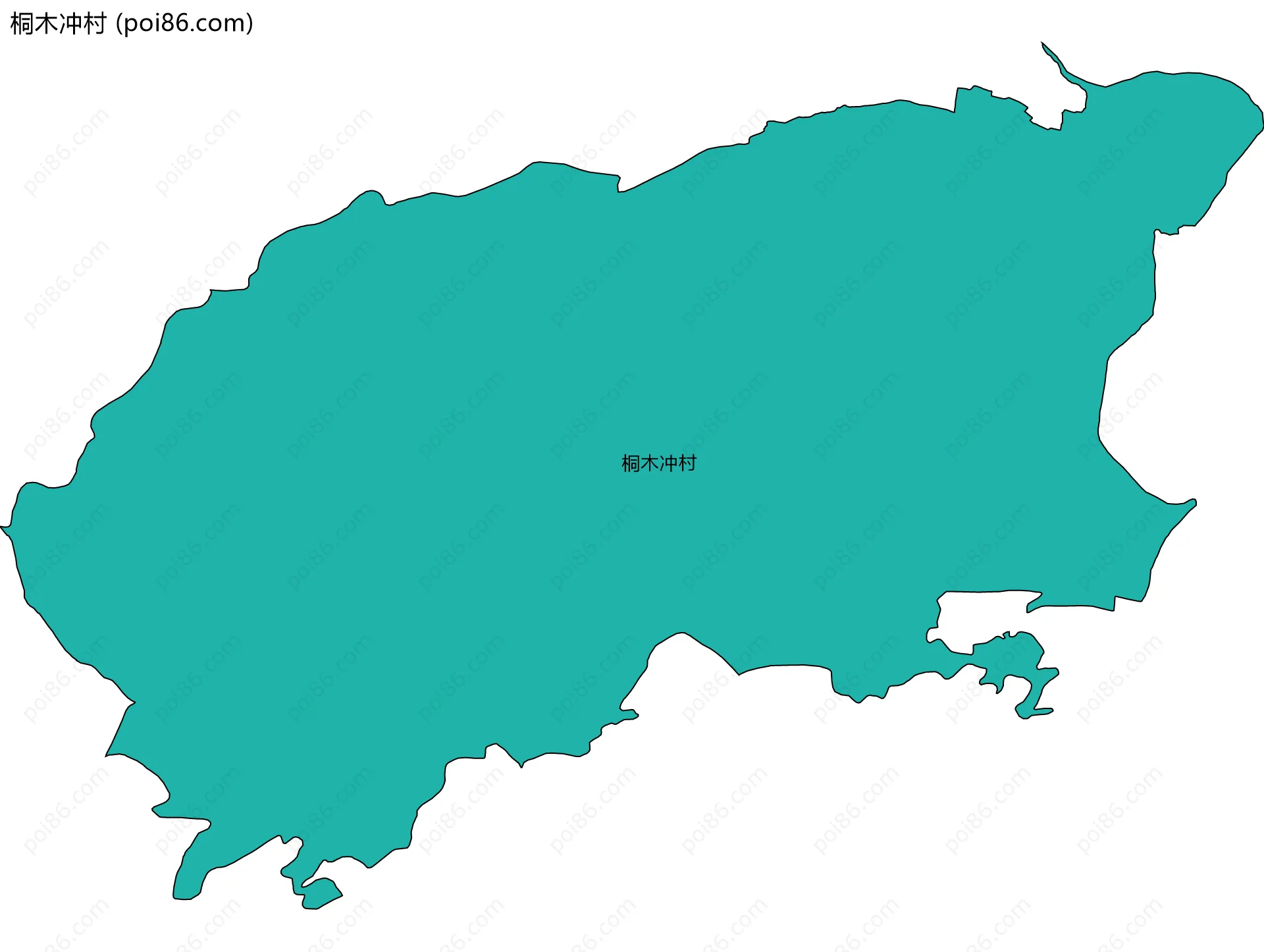 桐木冲村边界地图