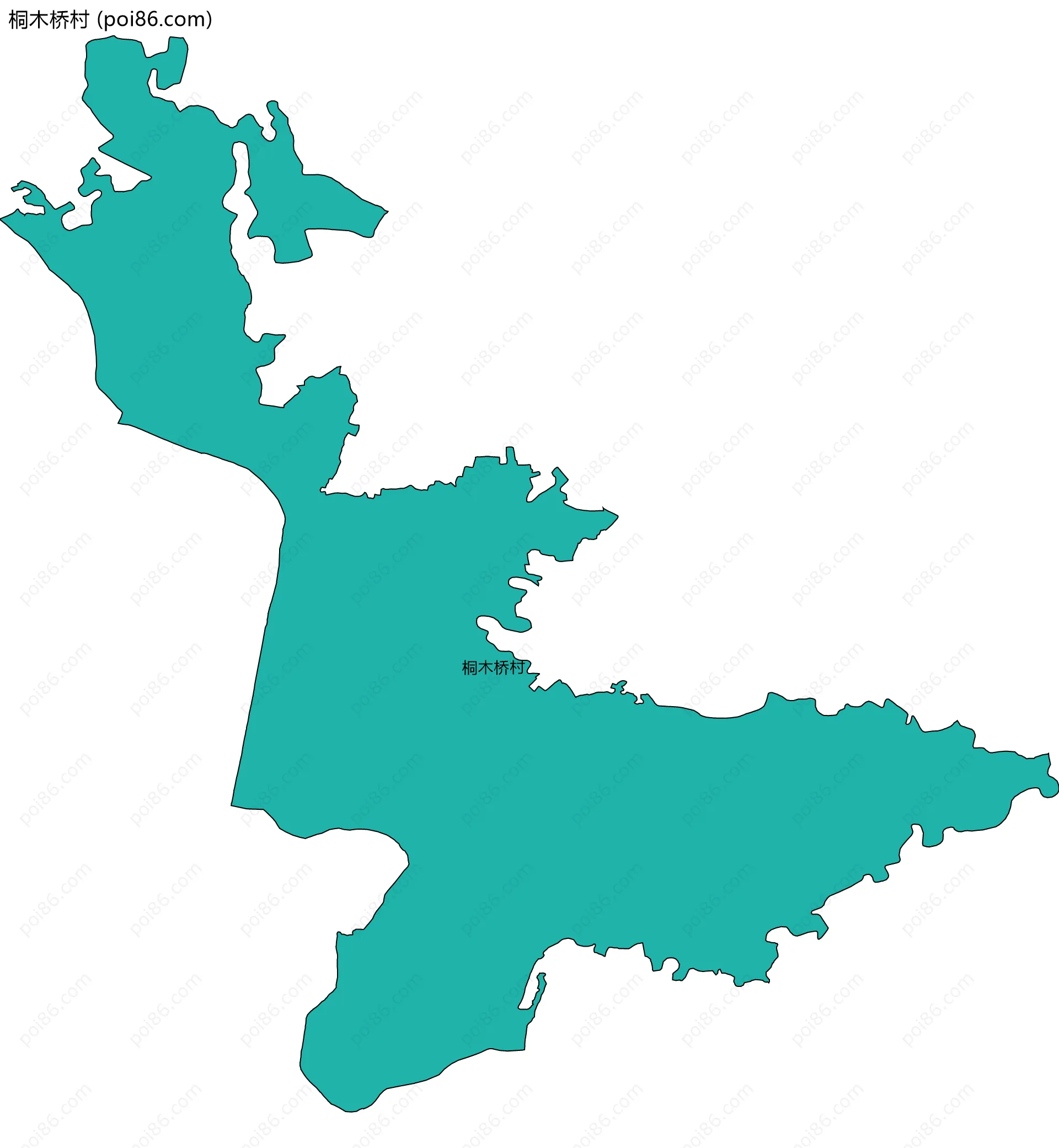 桐木桥村边界地图