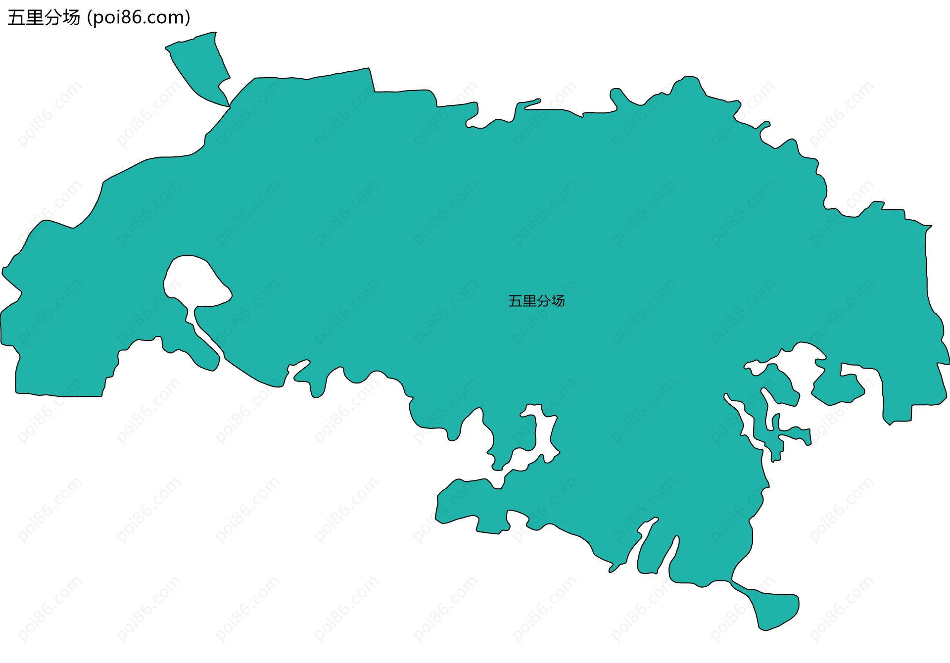 五里分场边界地图