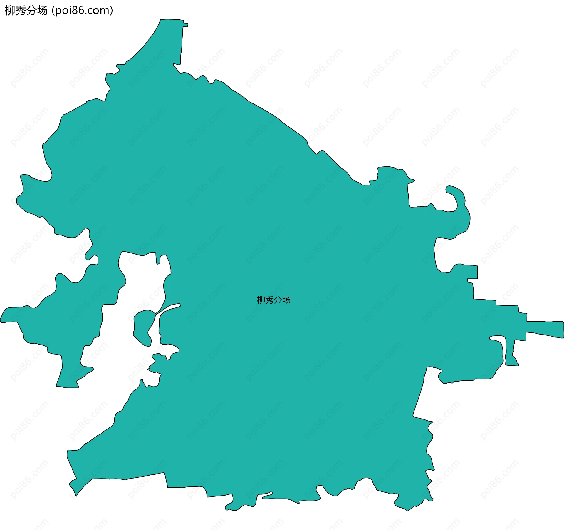 柳秀分场边界地图