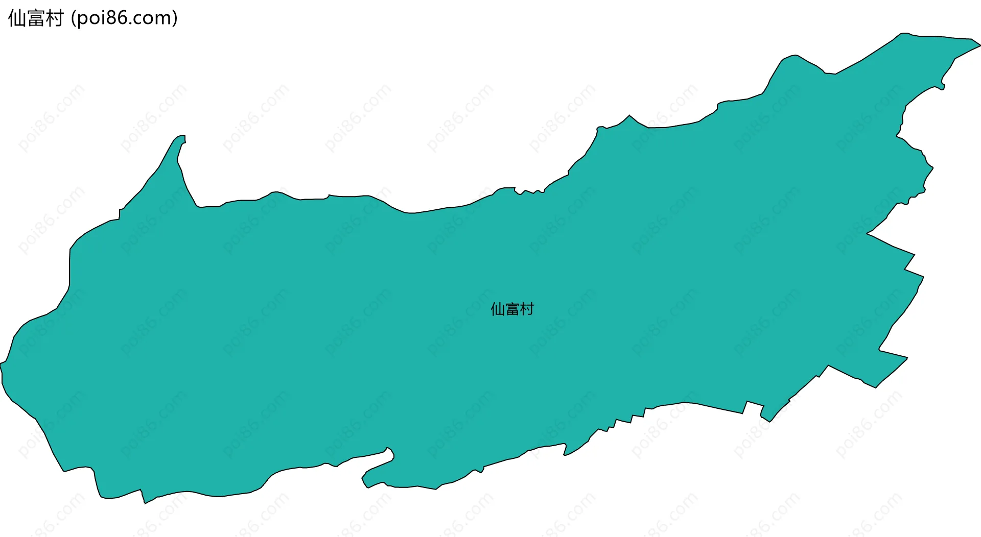 仙富村边界地图