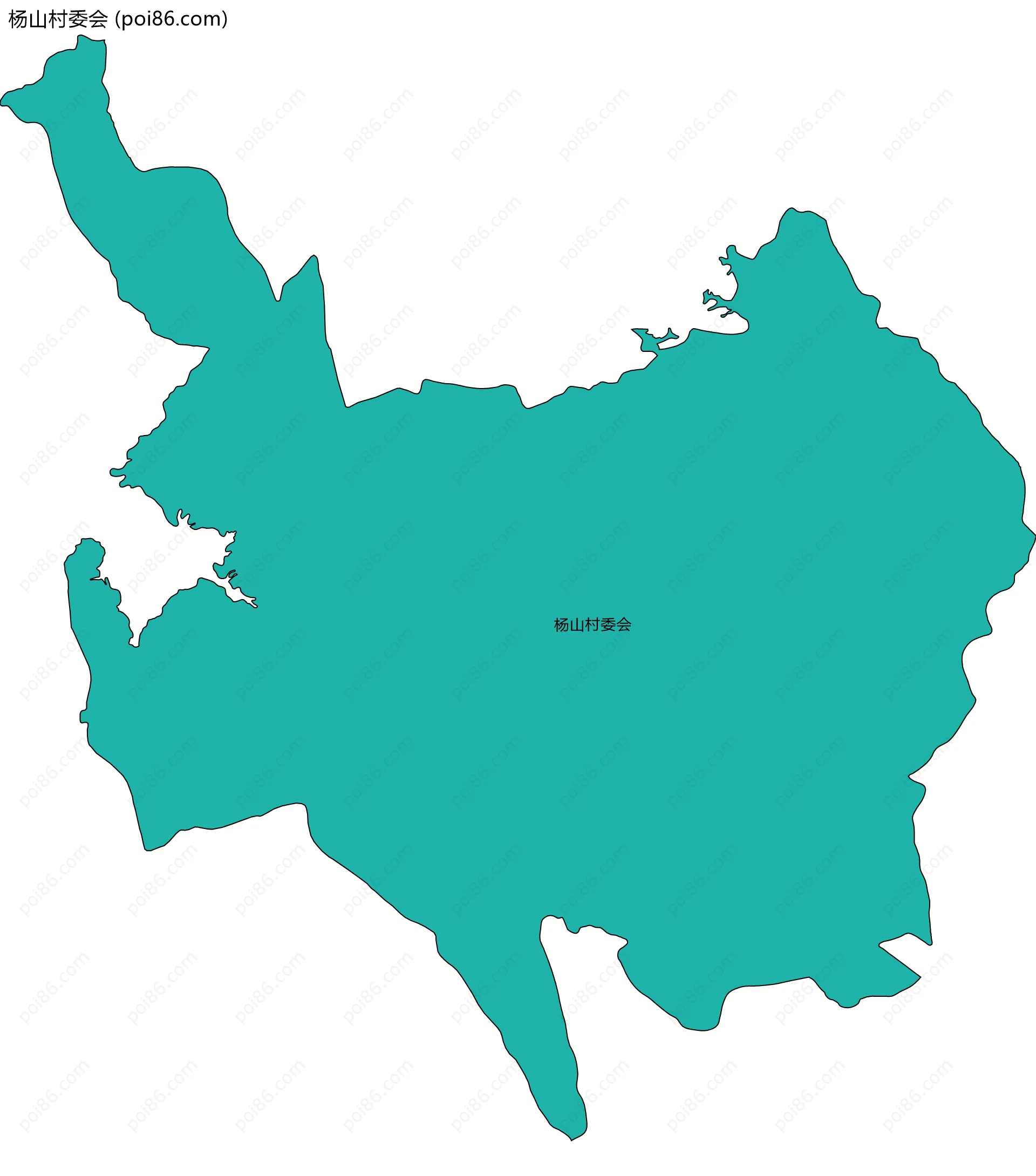 杨山村委会边界地图