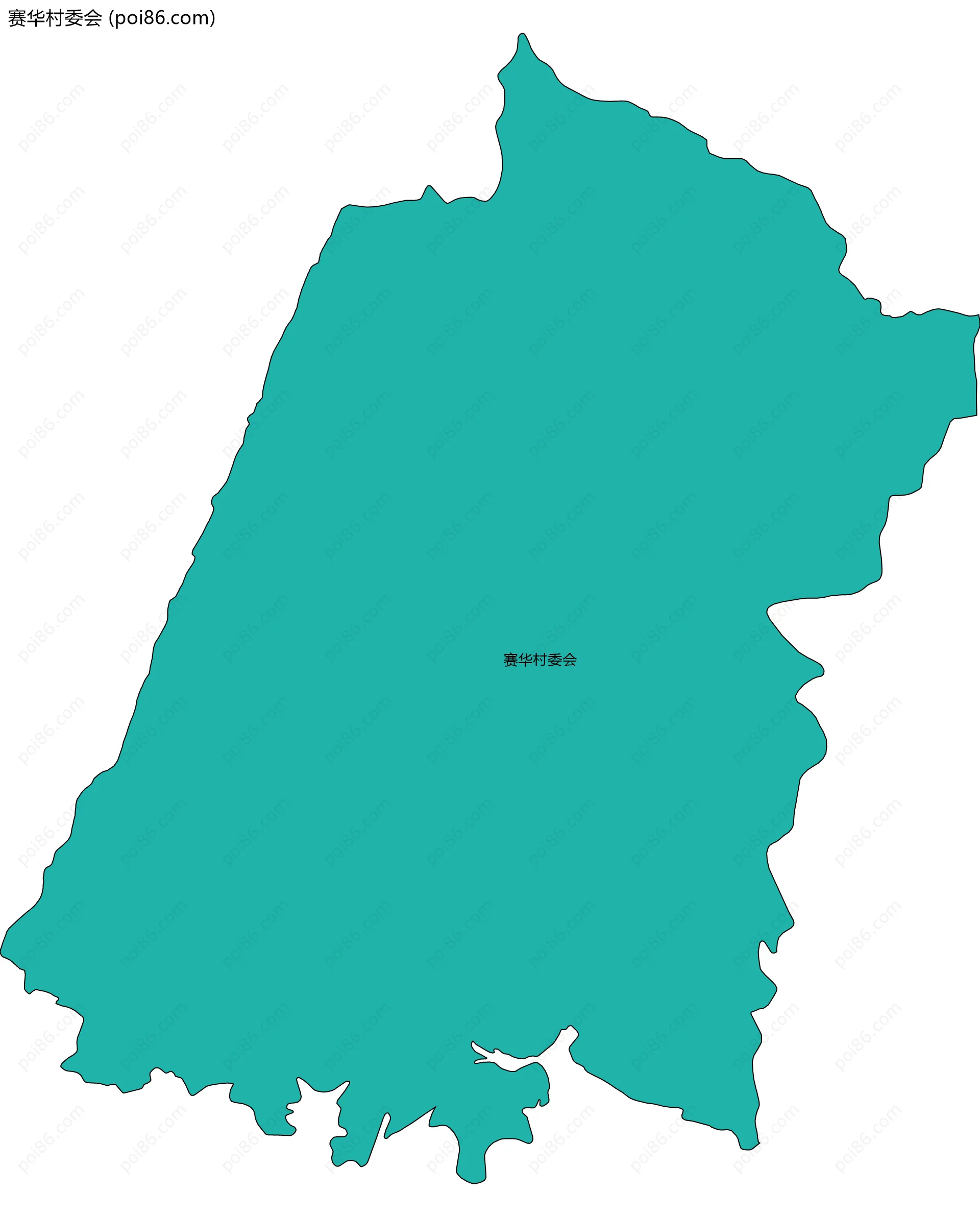 赛华村委会边界地图