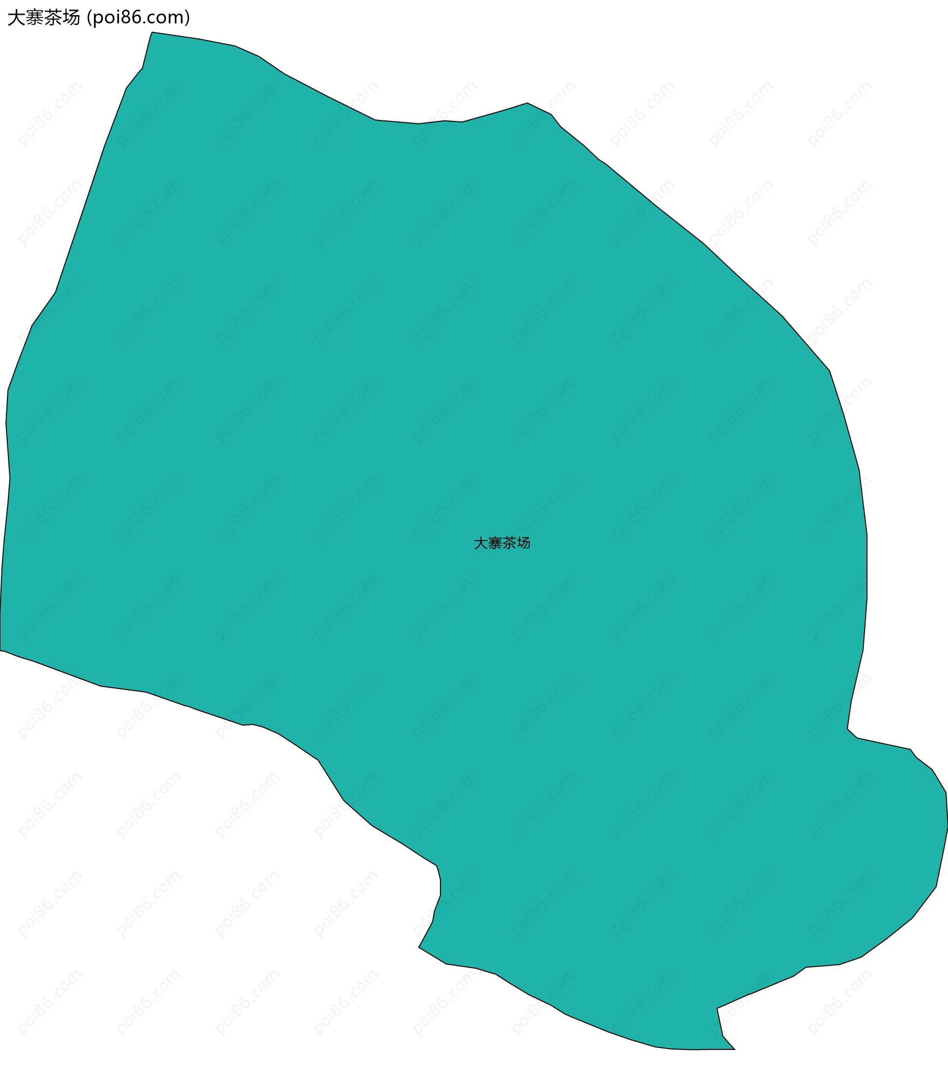 大寨茶场边界地图