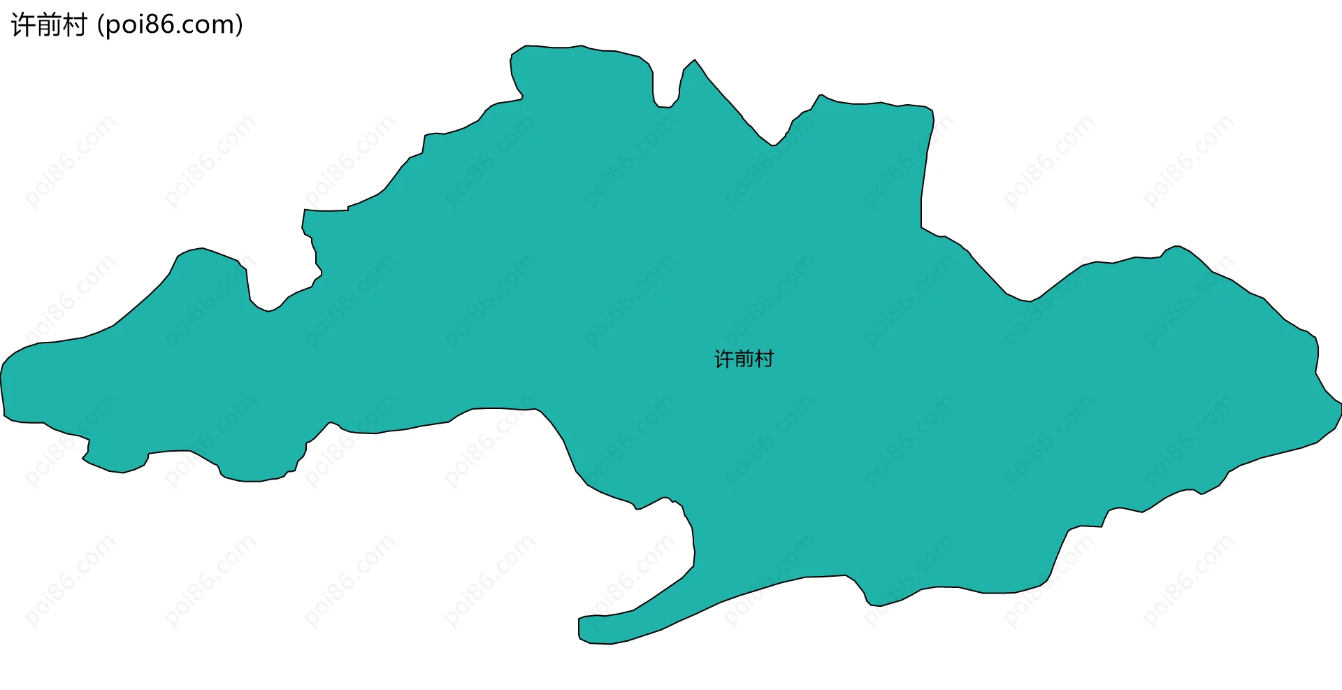 许前村边界地图