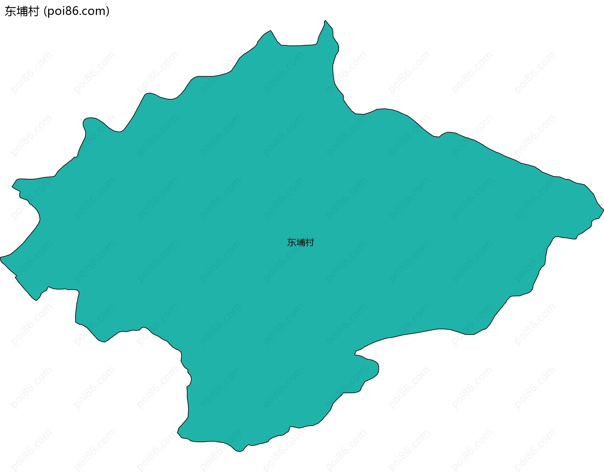 东埔村边界地图