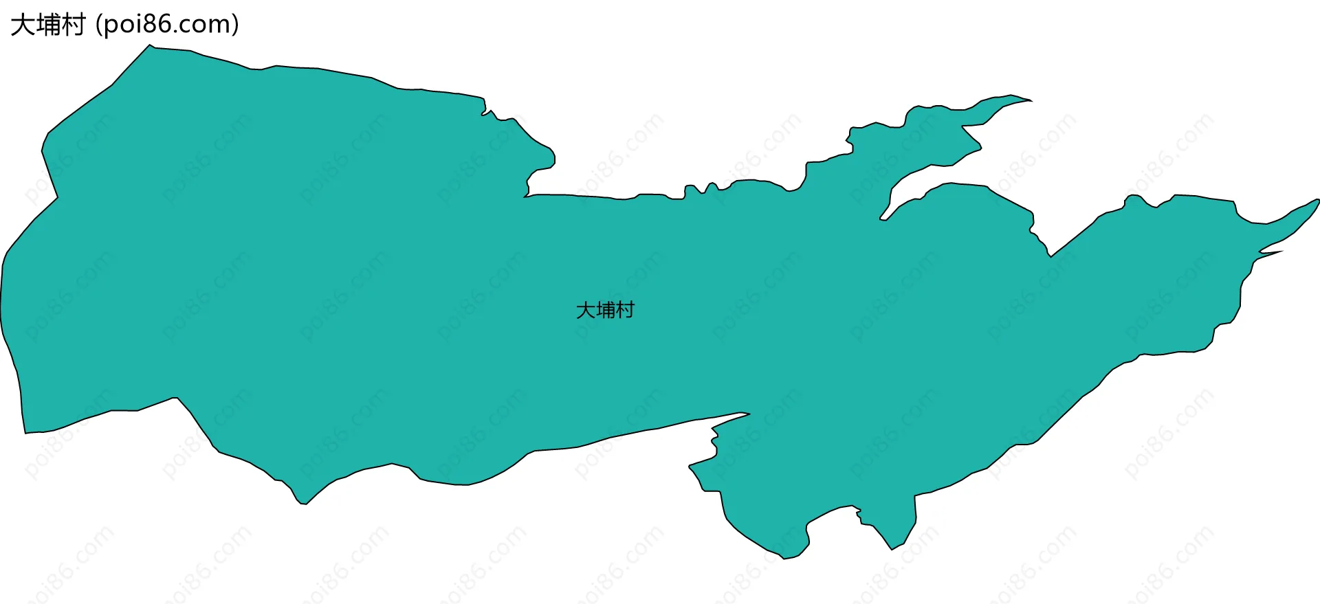 大埔村边界地图