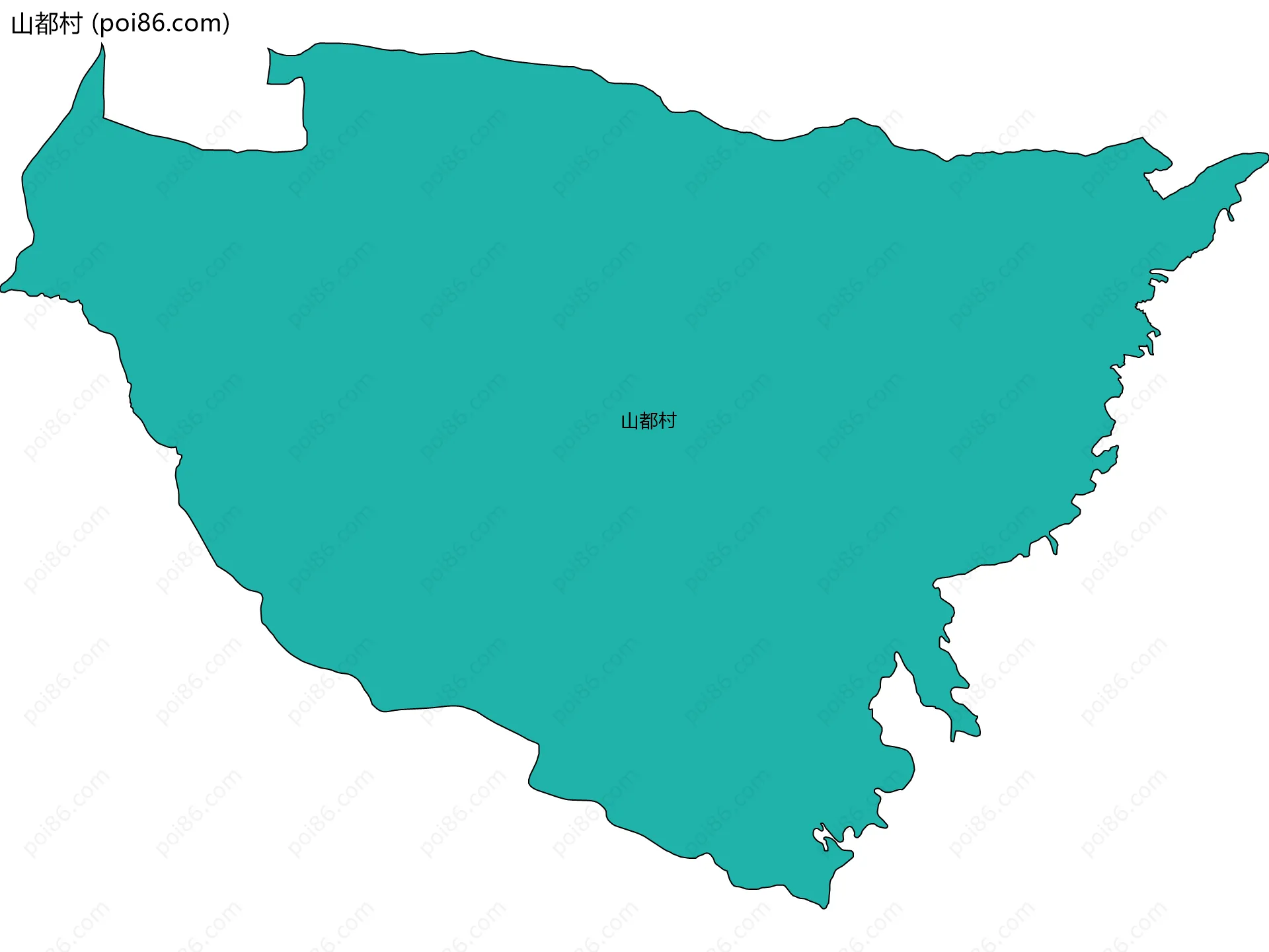山都村边界地图