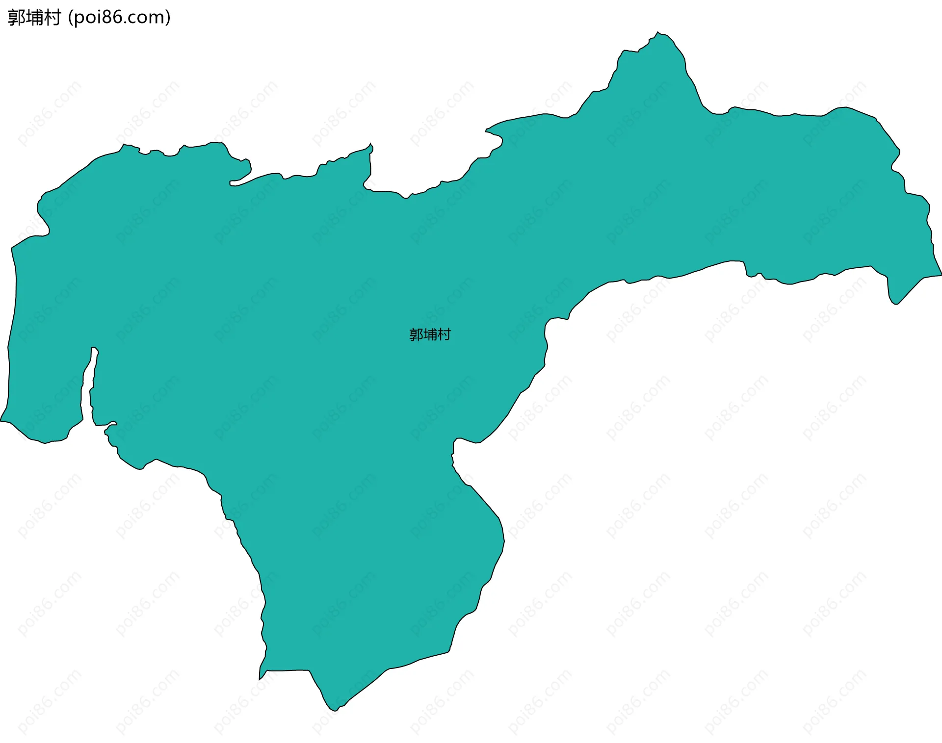 郭埔村边界地图
