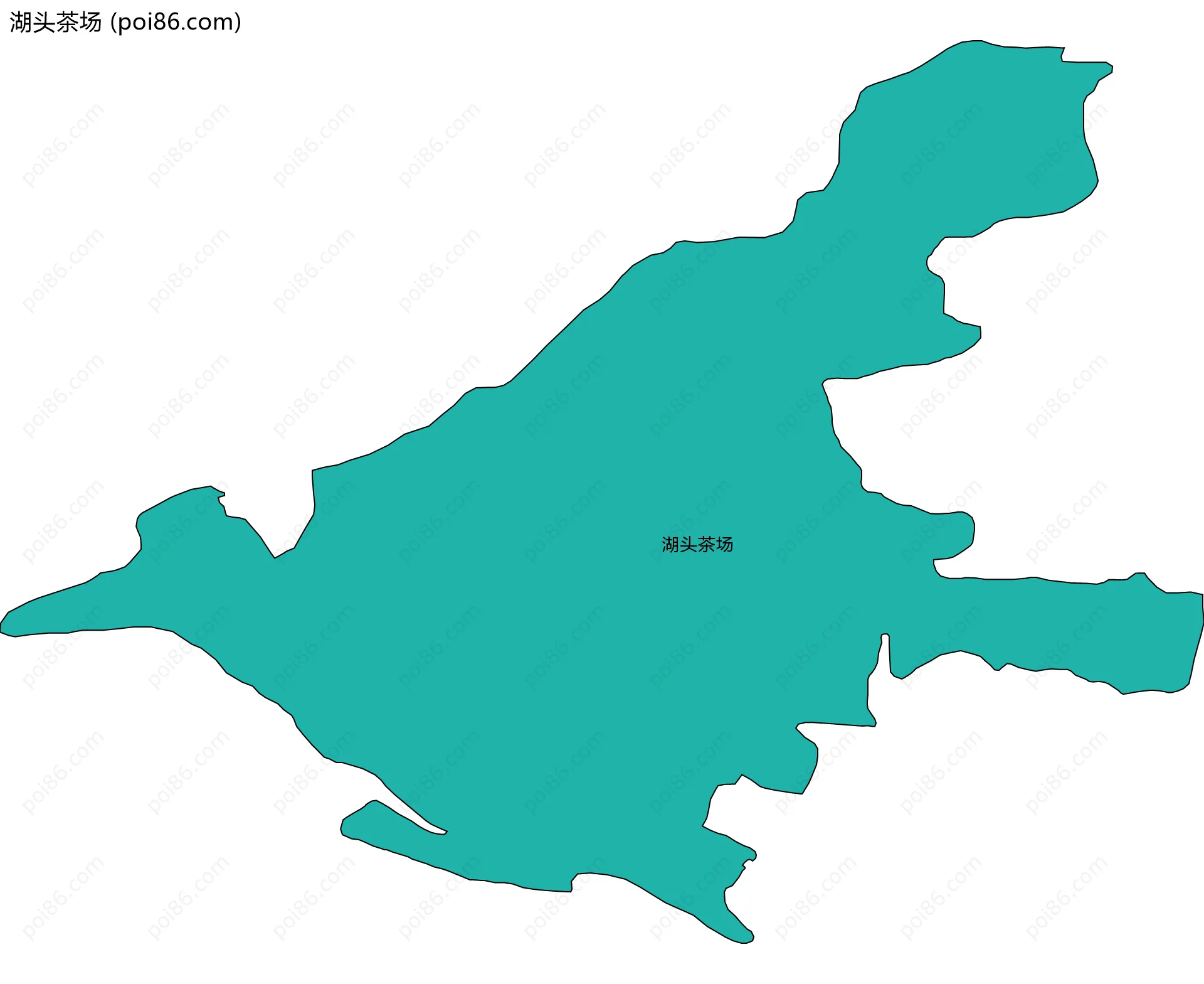 湖头茶场边界地图
