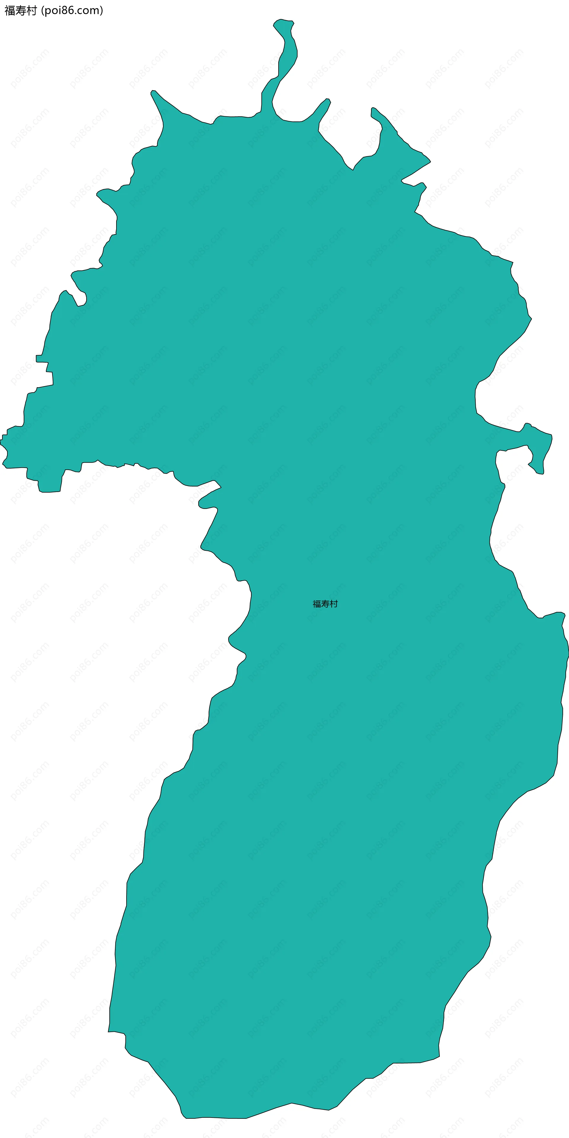 福寿村边界地图