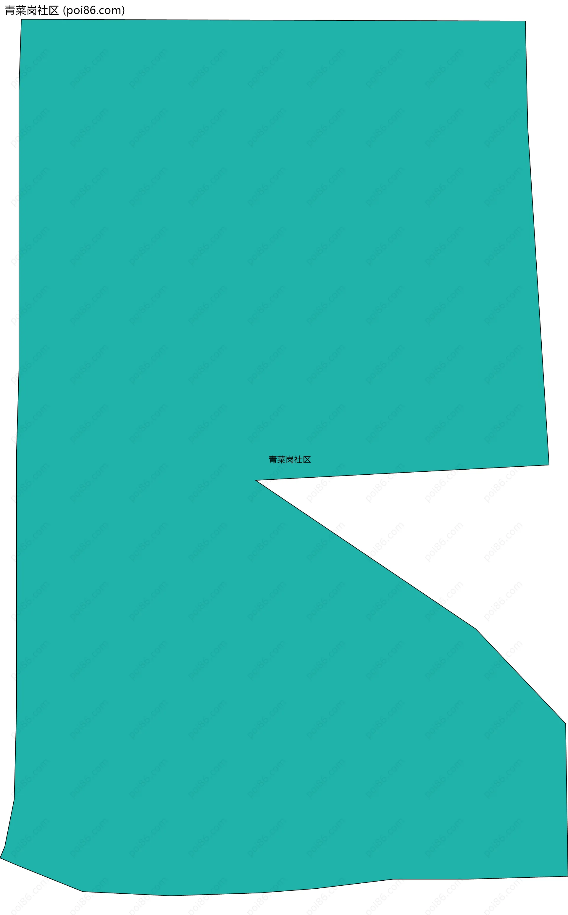 青菜岗社区边界地图