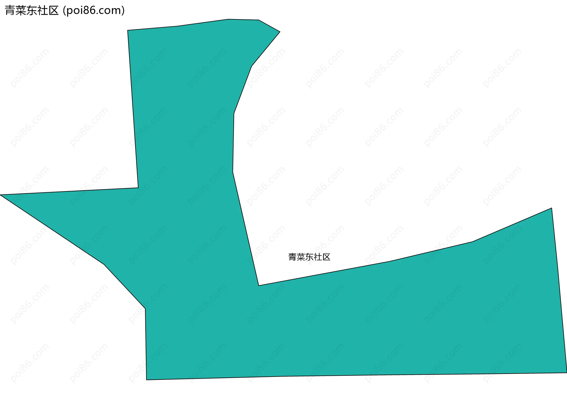 青菜东社区边界地图