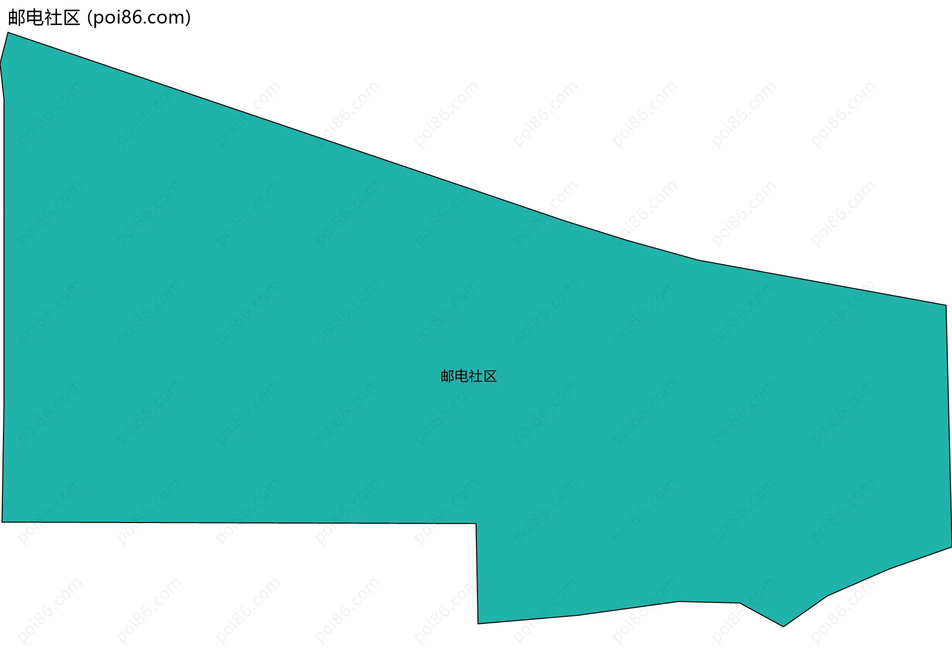 邮电社区边界地图