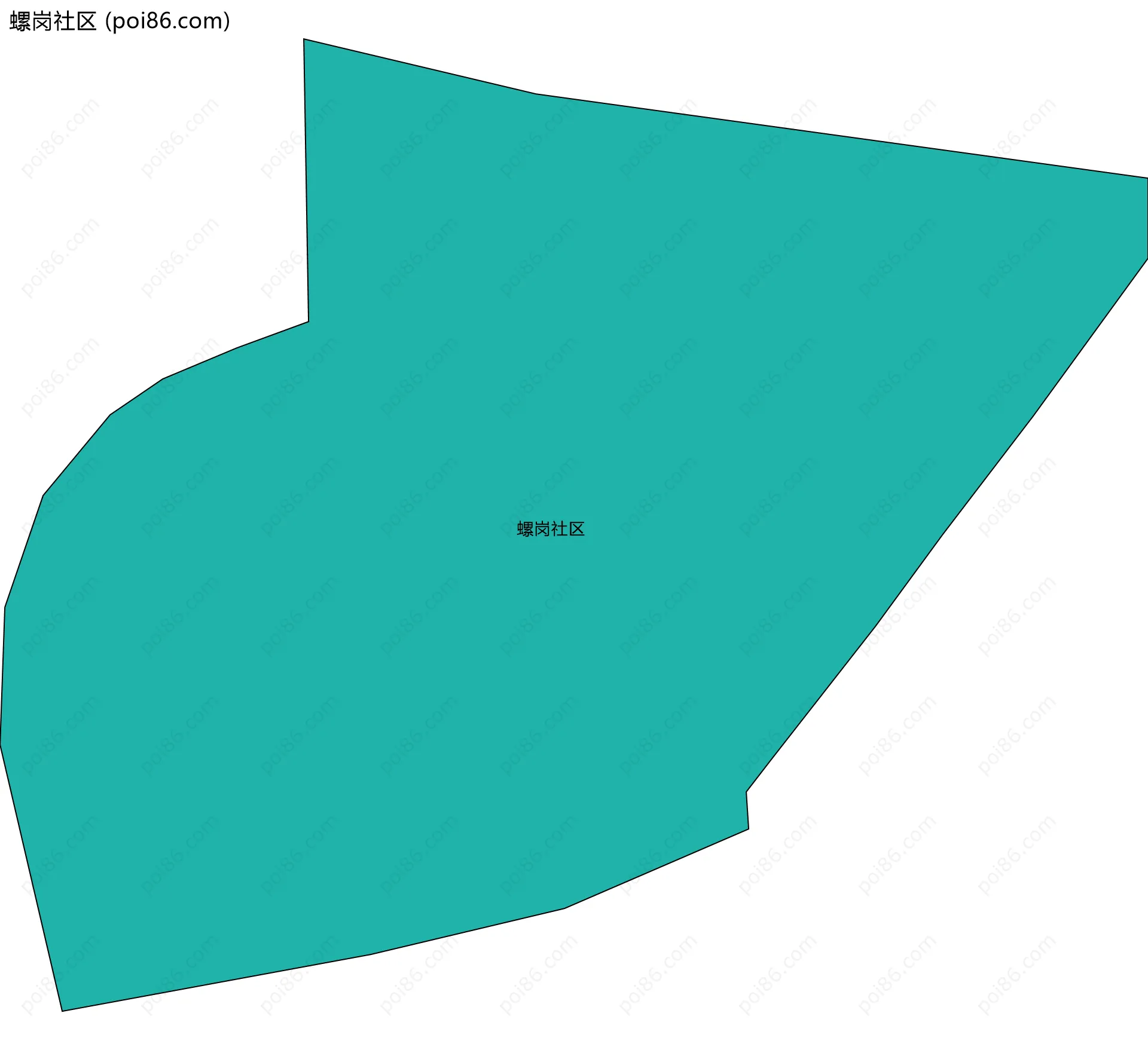 螺岗社区边界地图