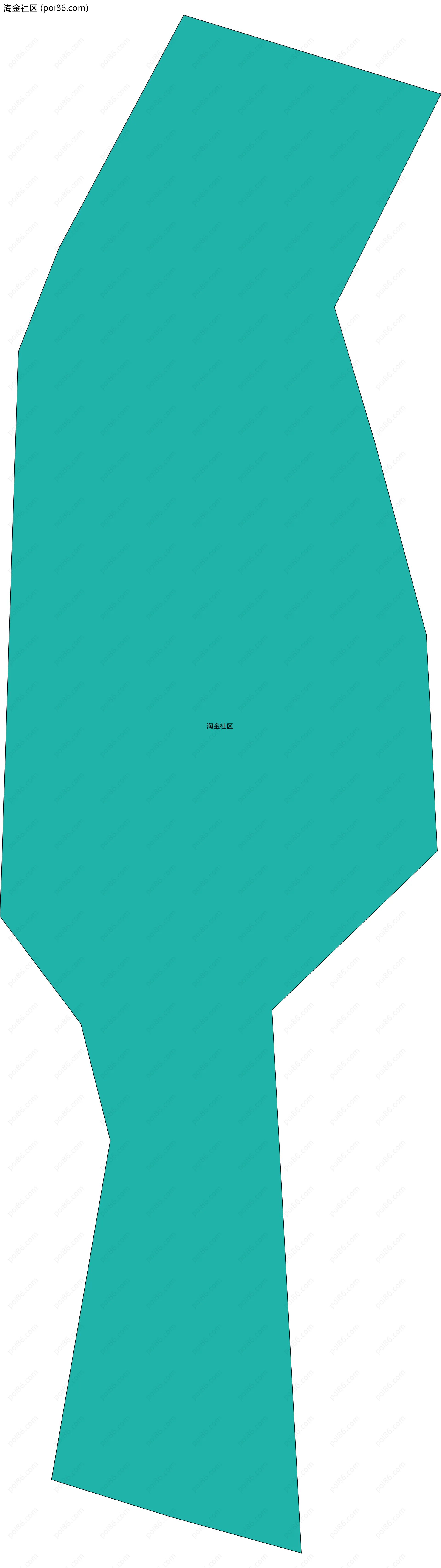 淘金社区边界地图