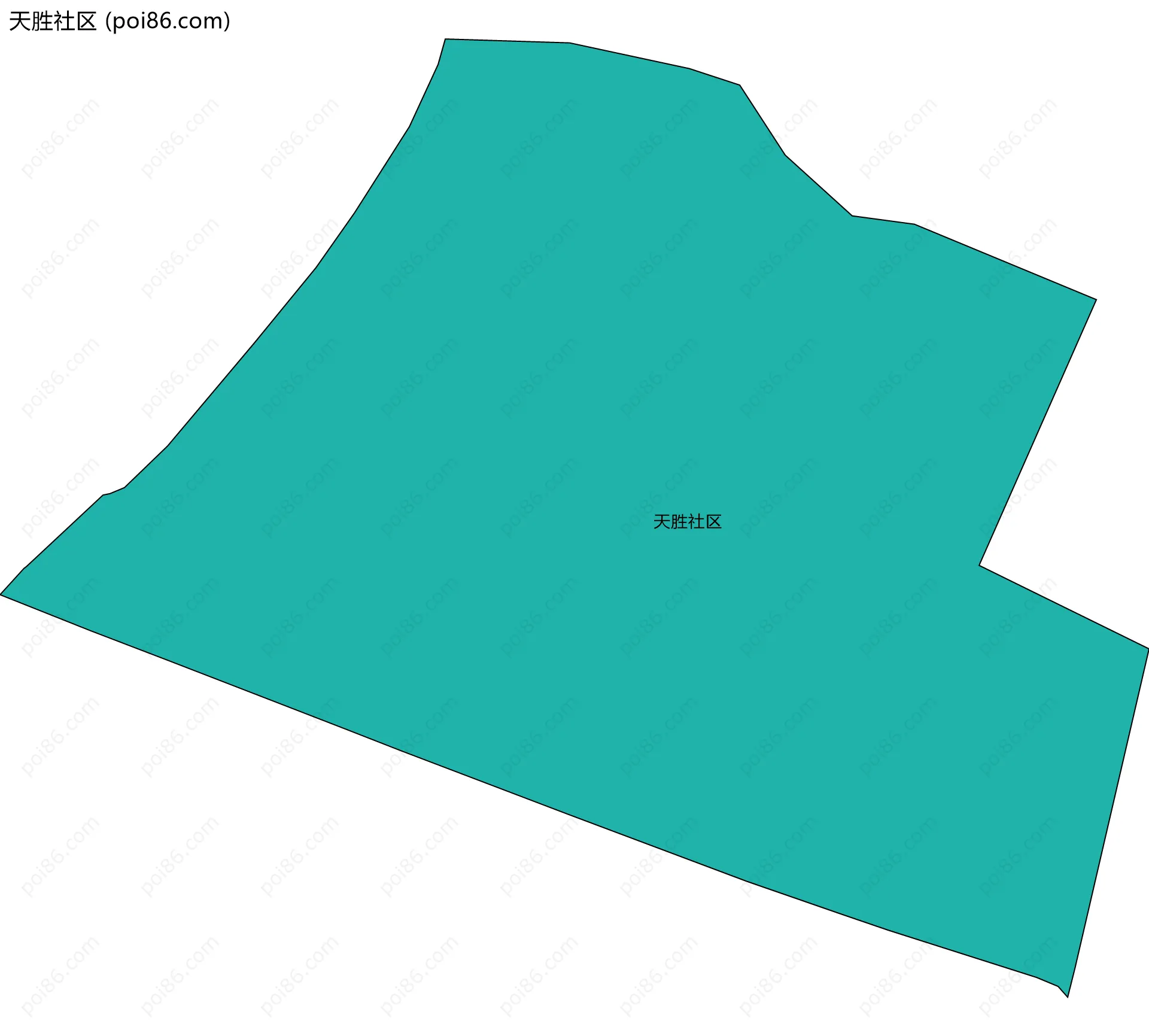 天胜社区边界地图
