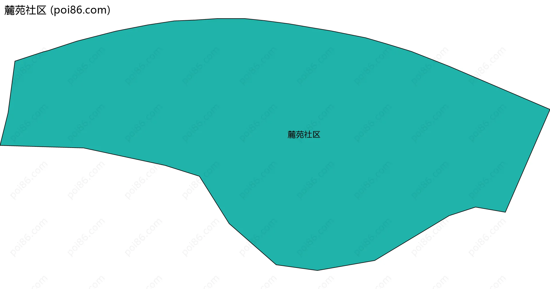 麓苑社区边界地图