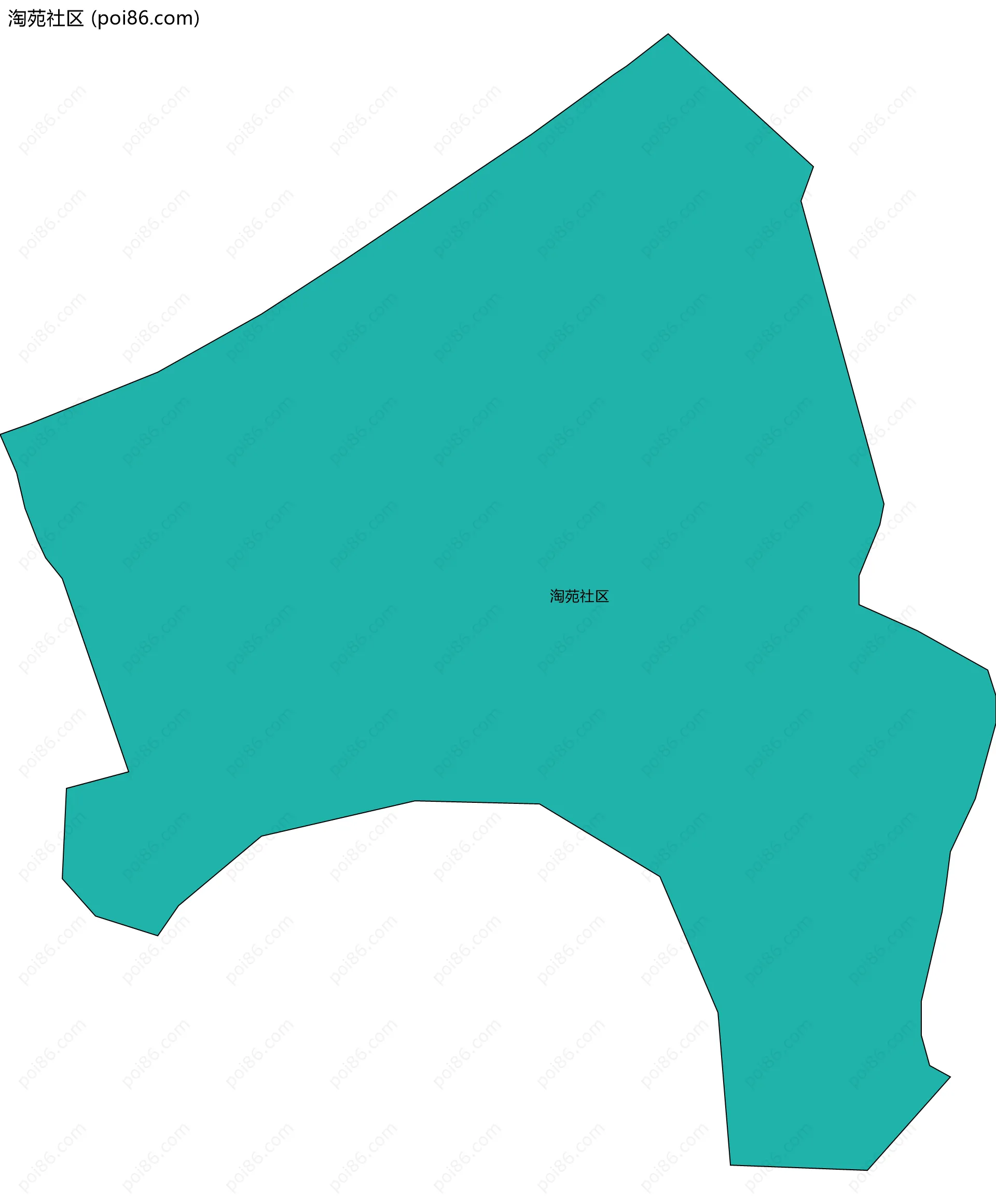 淘苑社区边界地图