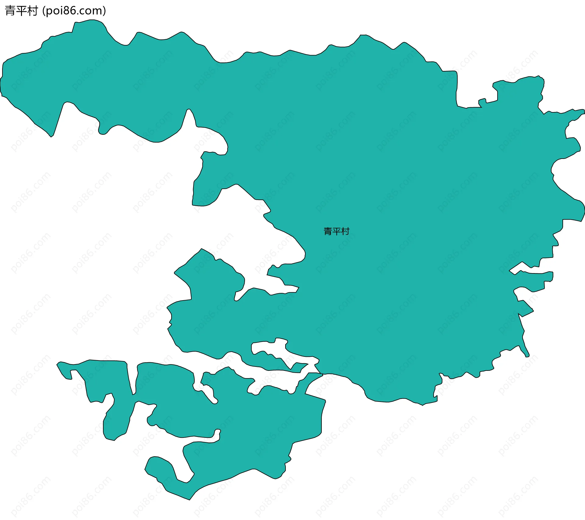 青平村边界地图