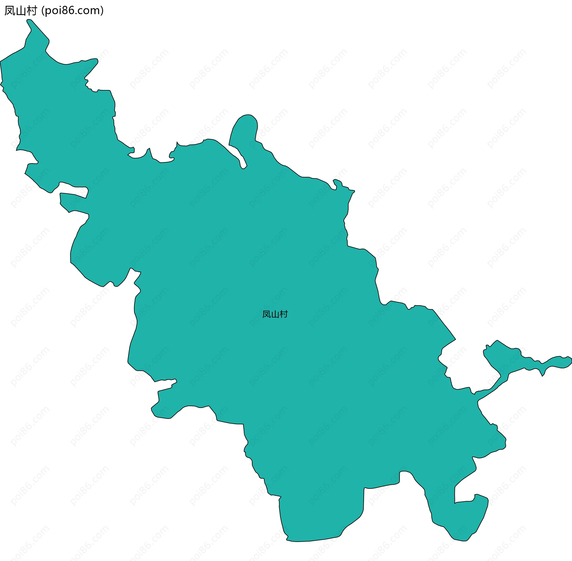 凤山村边界地图