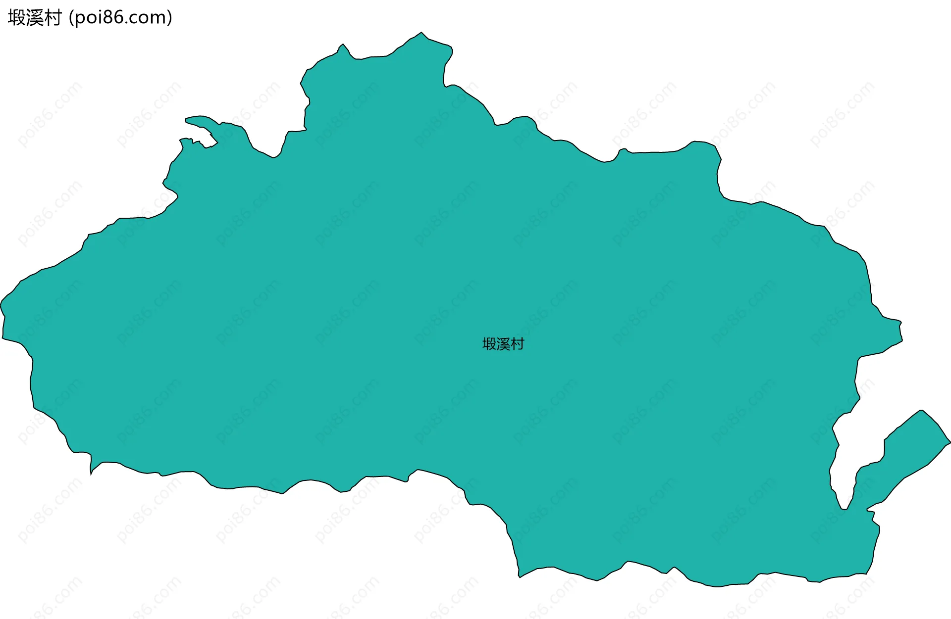 塅溪村边界地图