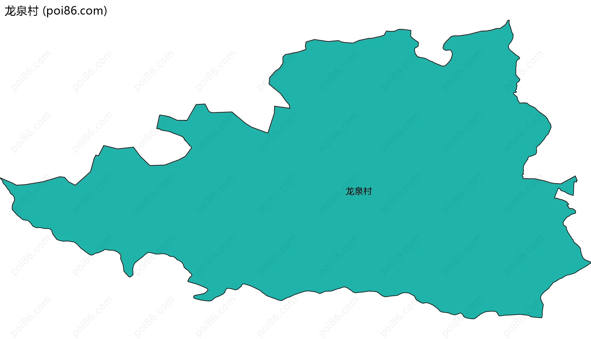 龙泉村边界地图